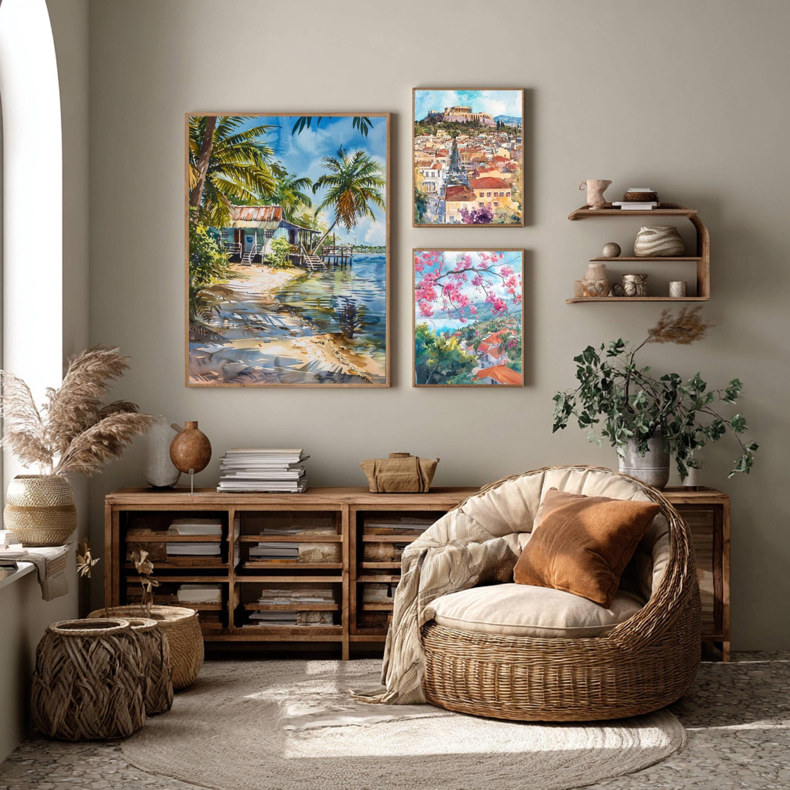 Belize Central America Watercolor: Travel Art Poster - Image 2