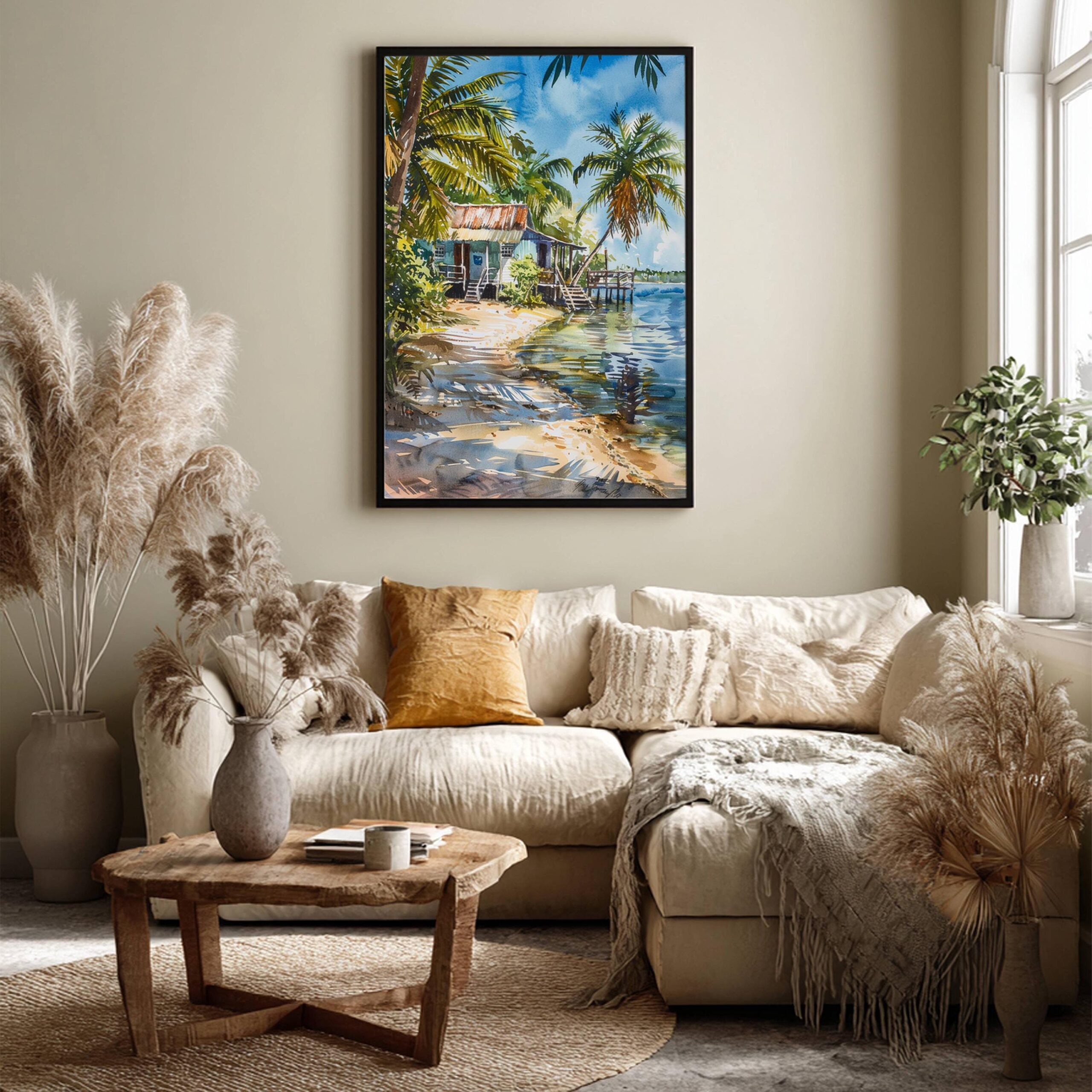 Belize Central America Watercolor: Travel Art Poster - Image 7