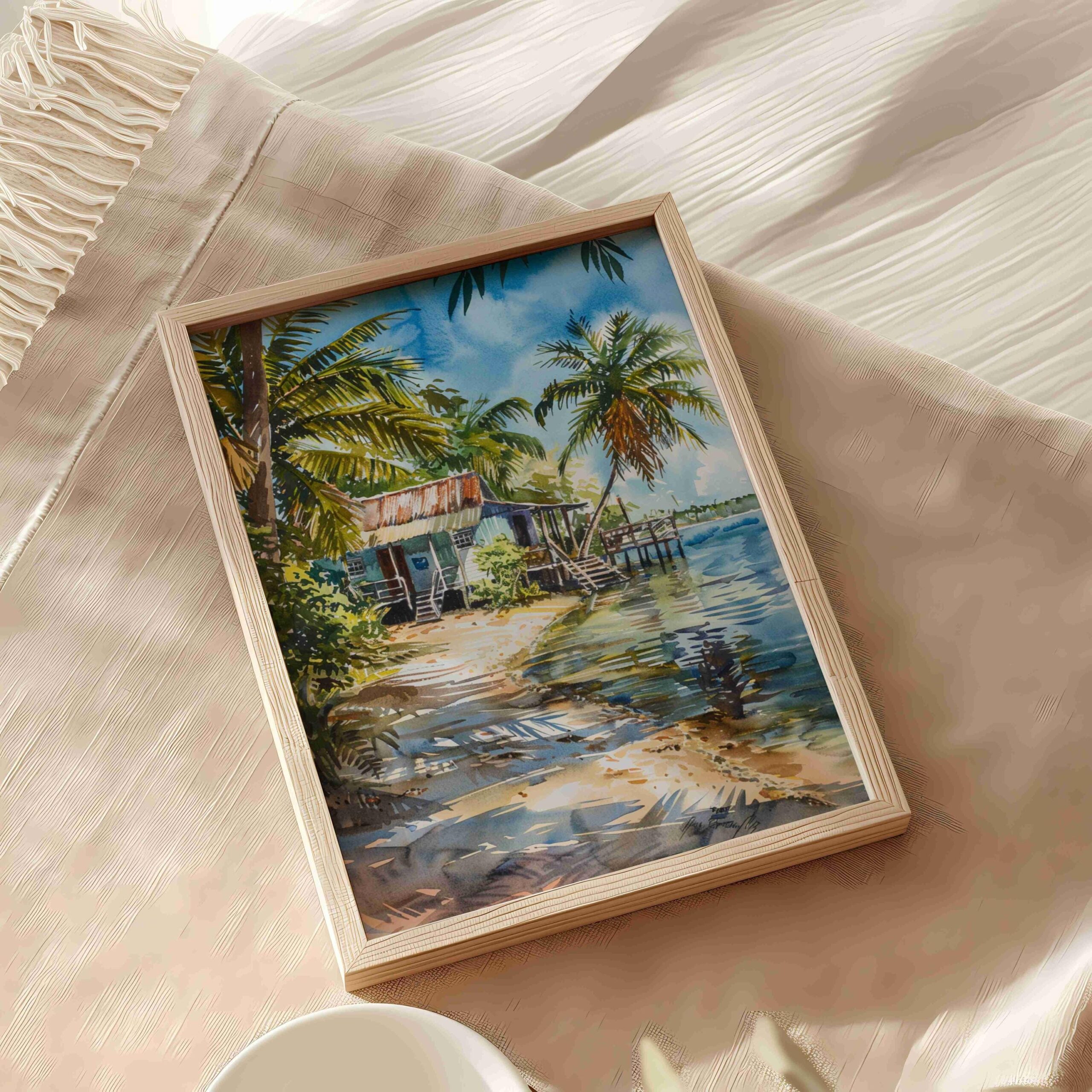 Belize Central America Watercolor: Travel Art Poster - Image 9