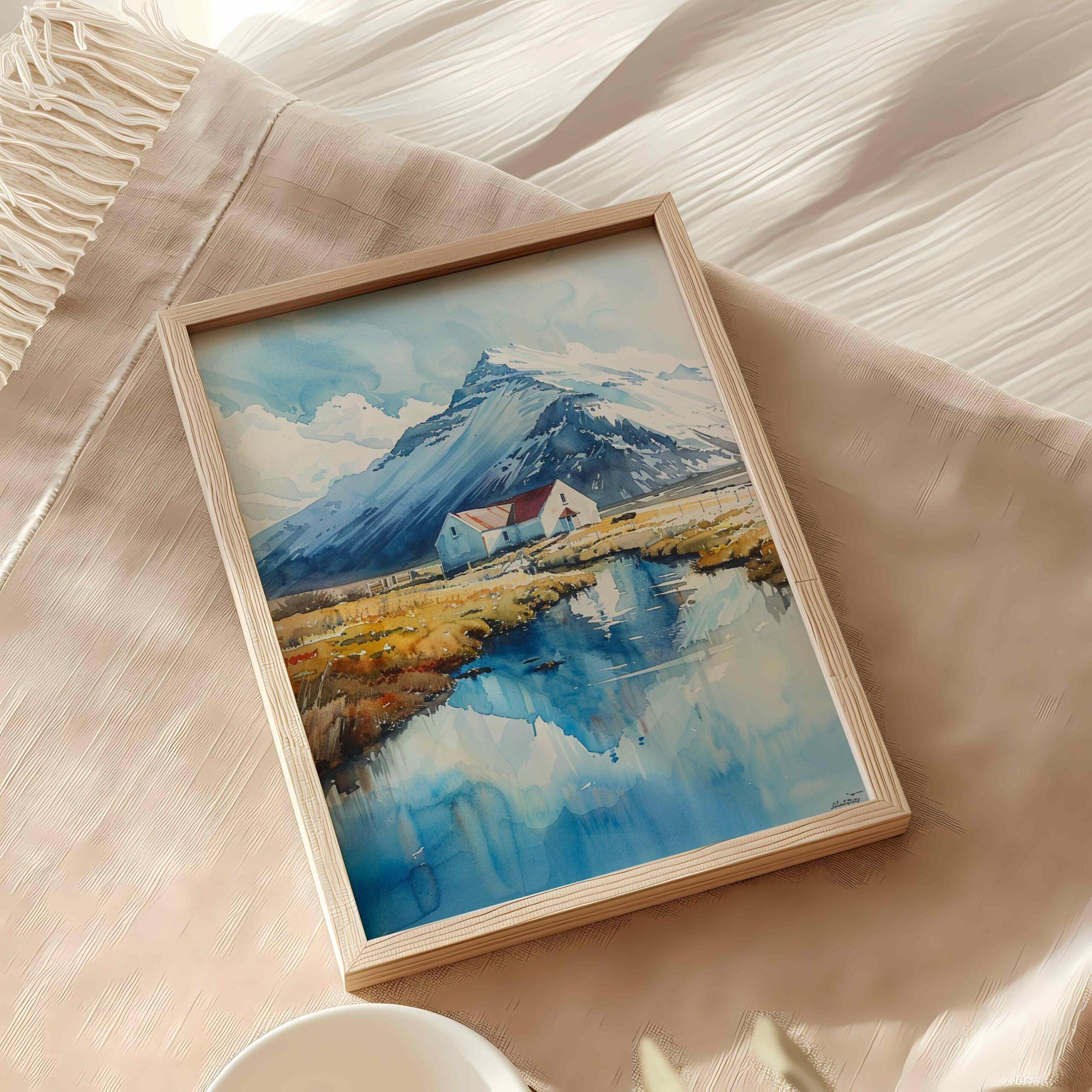 Island of Iceland Watercolor Print: Travel Art Poster - Image 9