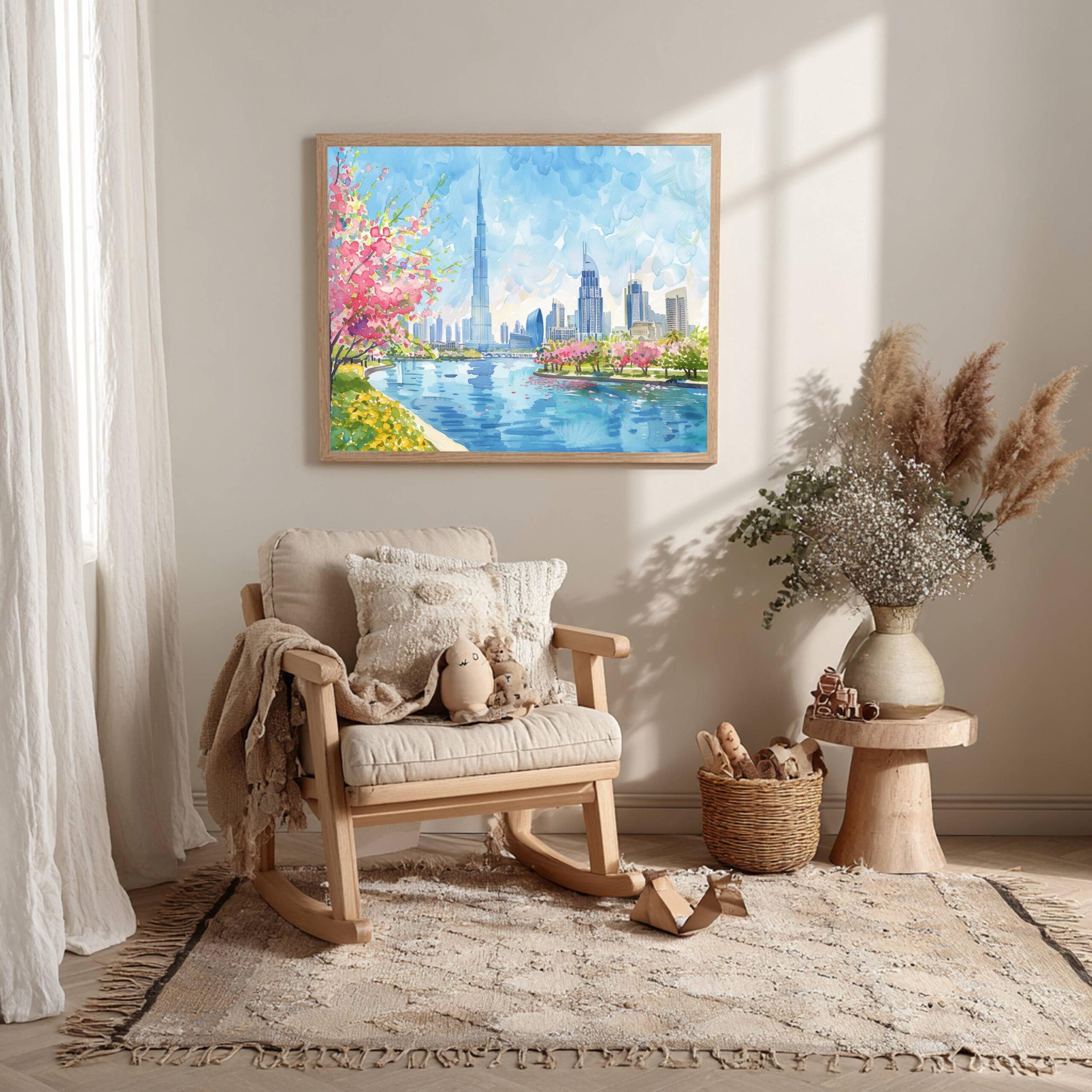 Dubai UAE Watercolor Print: Middle East Travel Art Poster - Image 10
