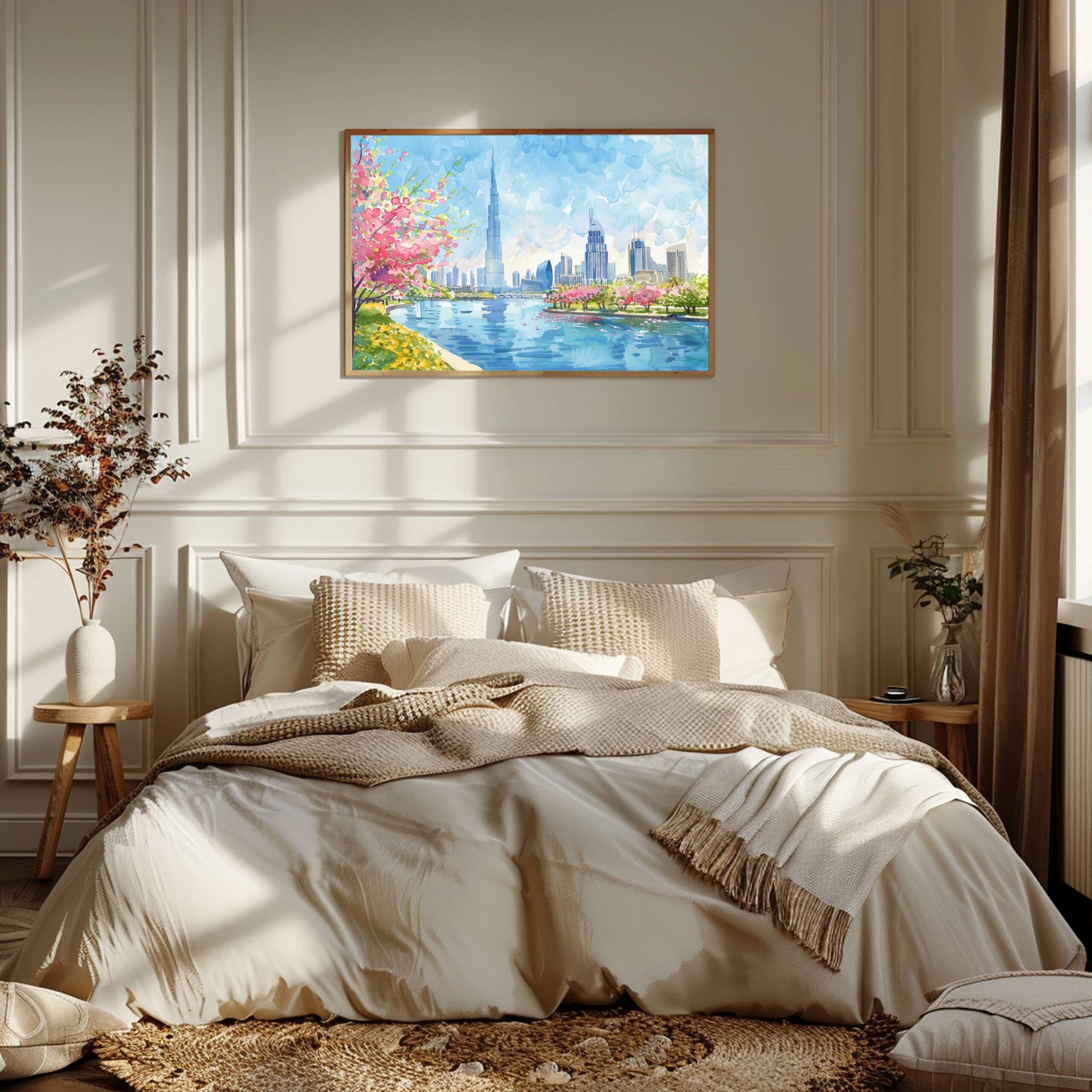 Dubai UAE Watercolor Print: Middle East Travel Art Poster - Image 7