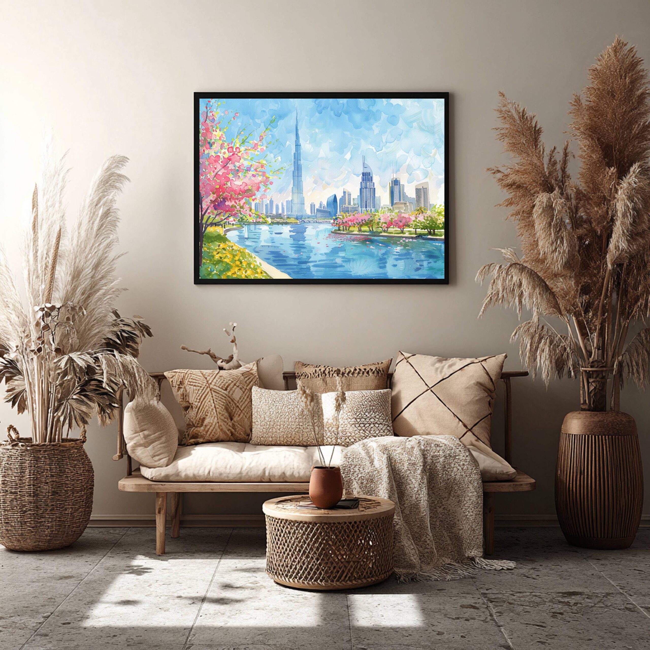 Dubai UAE Watercolor Print: Middle East Travel Art Poster - Image 8