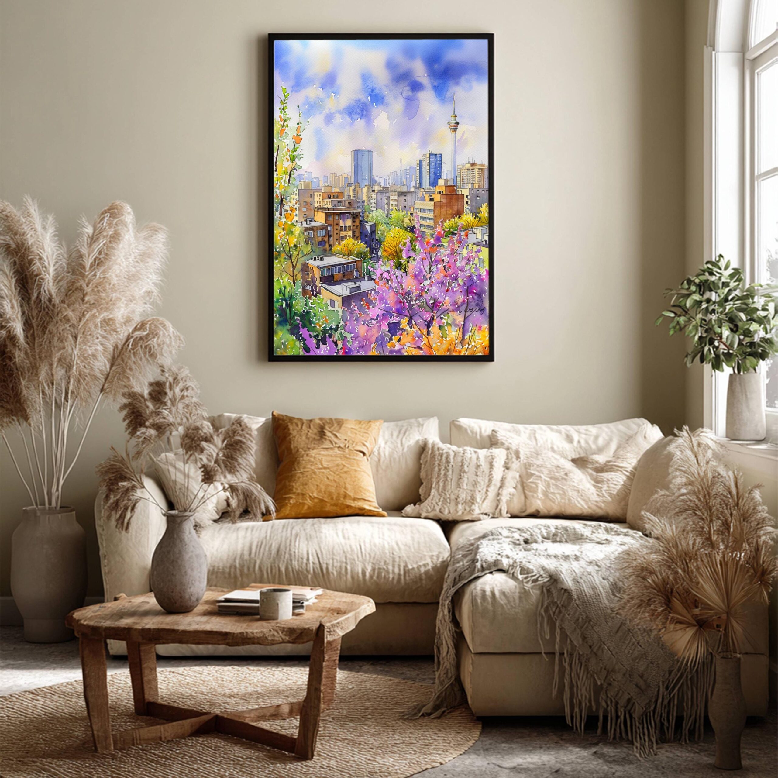 Tehran Iran Watercolor Print: Middle East Travel Art Poster - Image 3