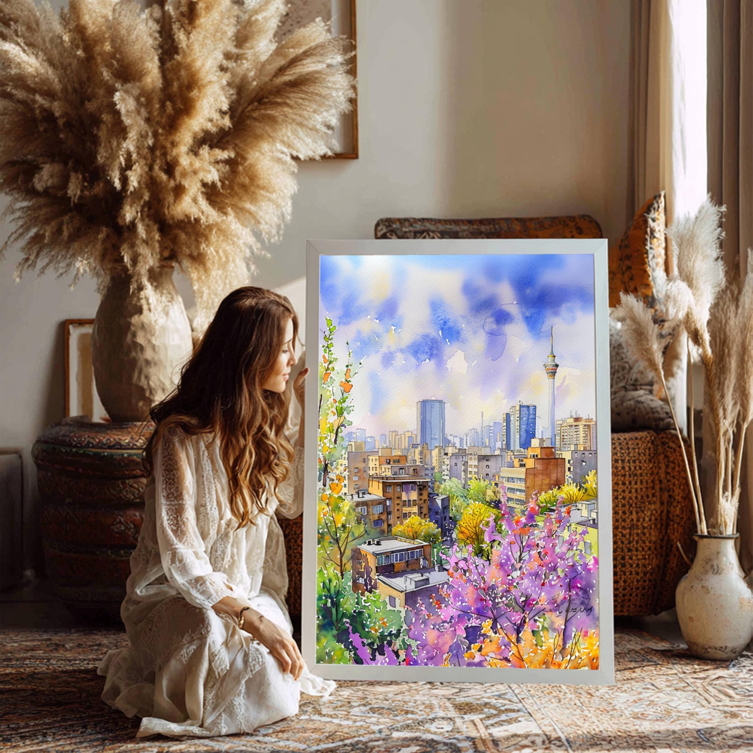 Tehran Iran Watercolor Print: Middle East Travel Art Poster - Image 7