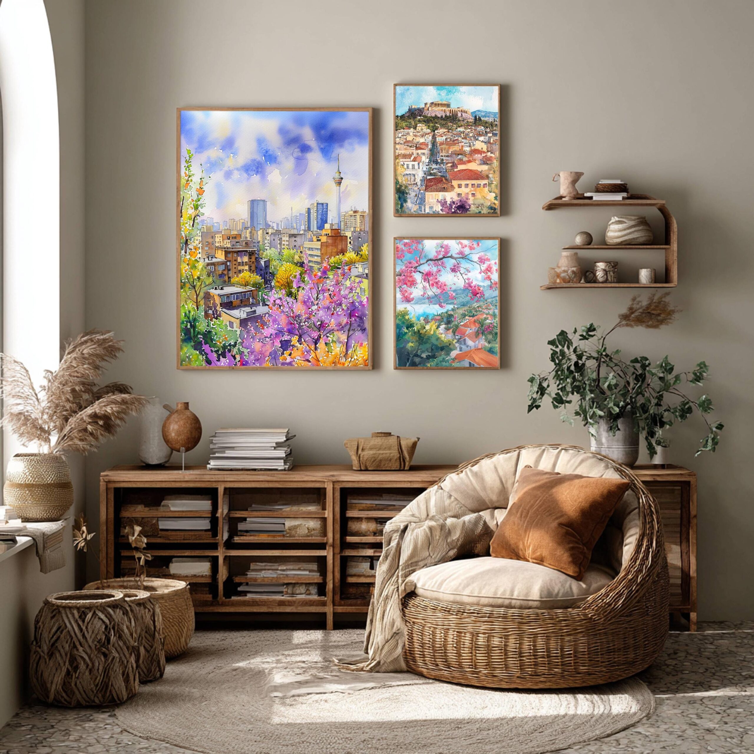 Tehran Iran Watercolor Print: Middle East Travel Art Poster - Image 2