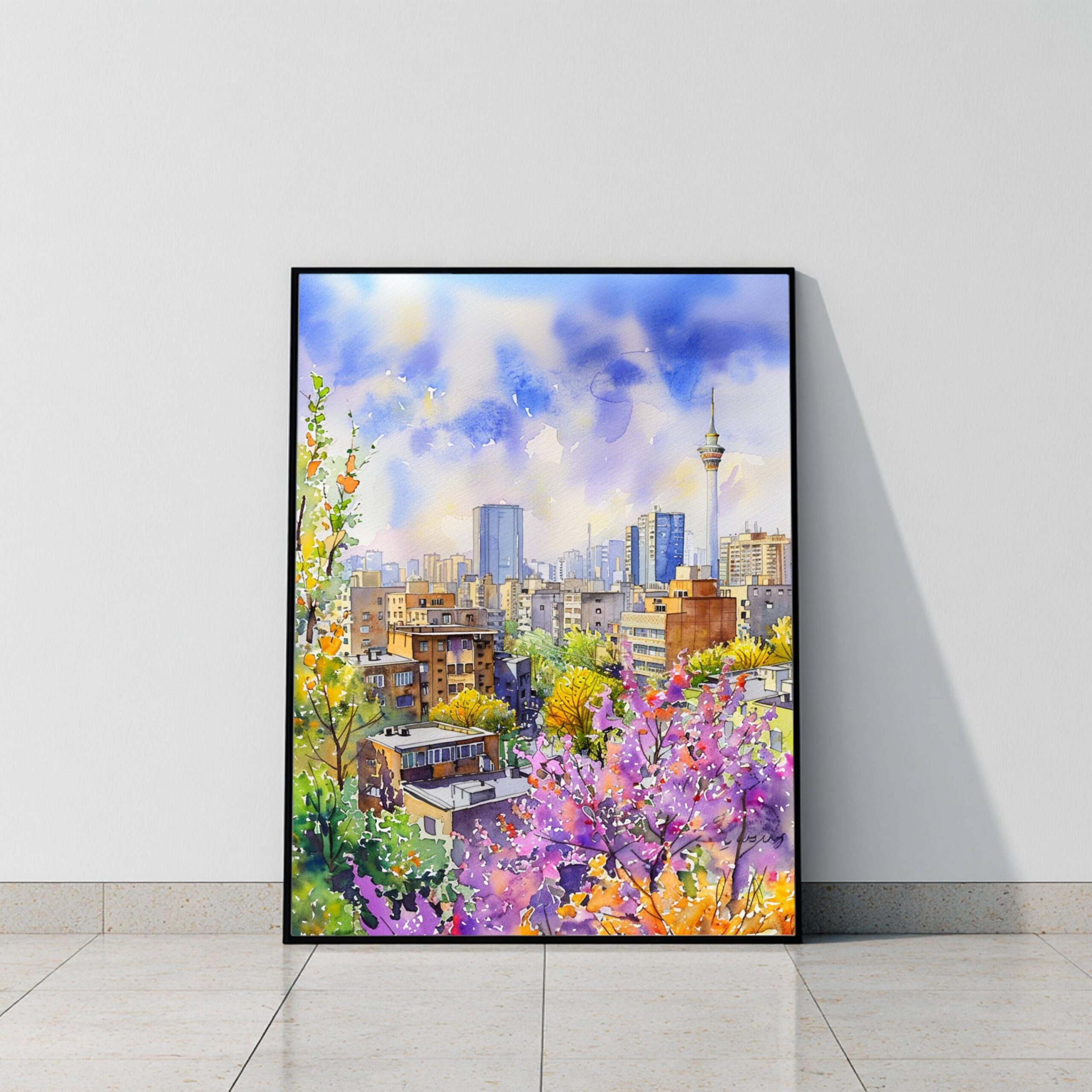 Tehran Iran Watercolor Print: Middle East Travel Art Poster - Image 10