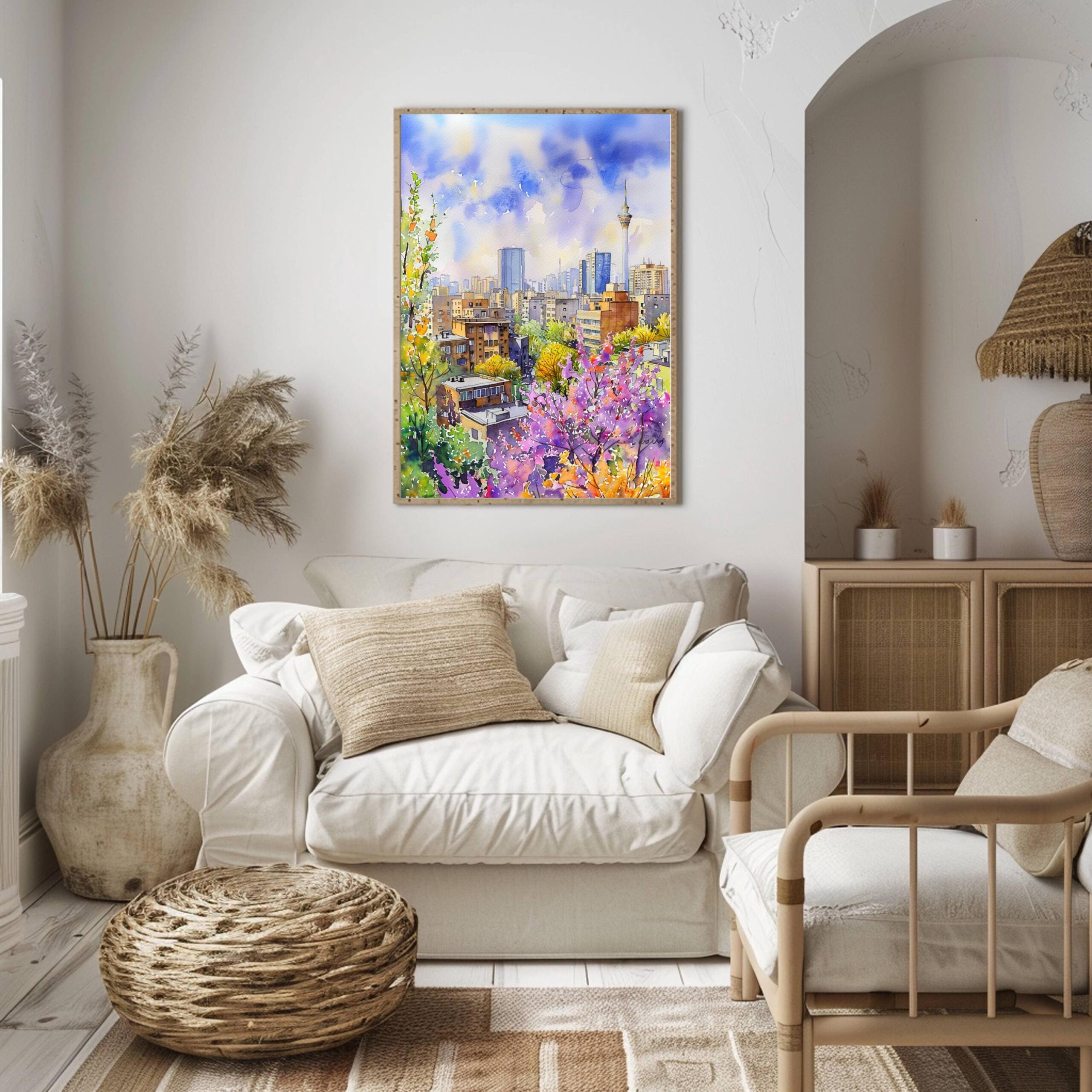 Tehran Iran Watercolor Print: Middle East Travel Art Poster - Image 5