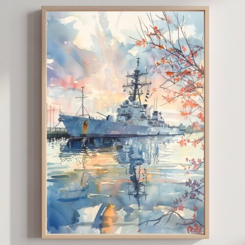 Baton Rouge Louisiana USA Watercolor Print: American Travel Art Poster