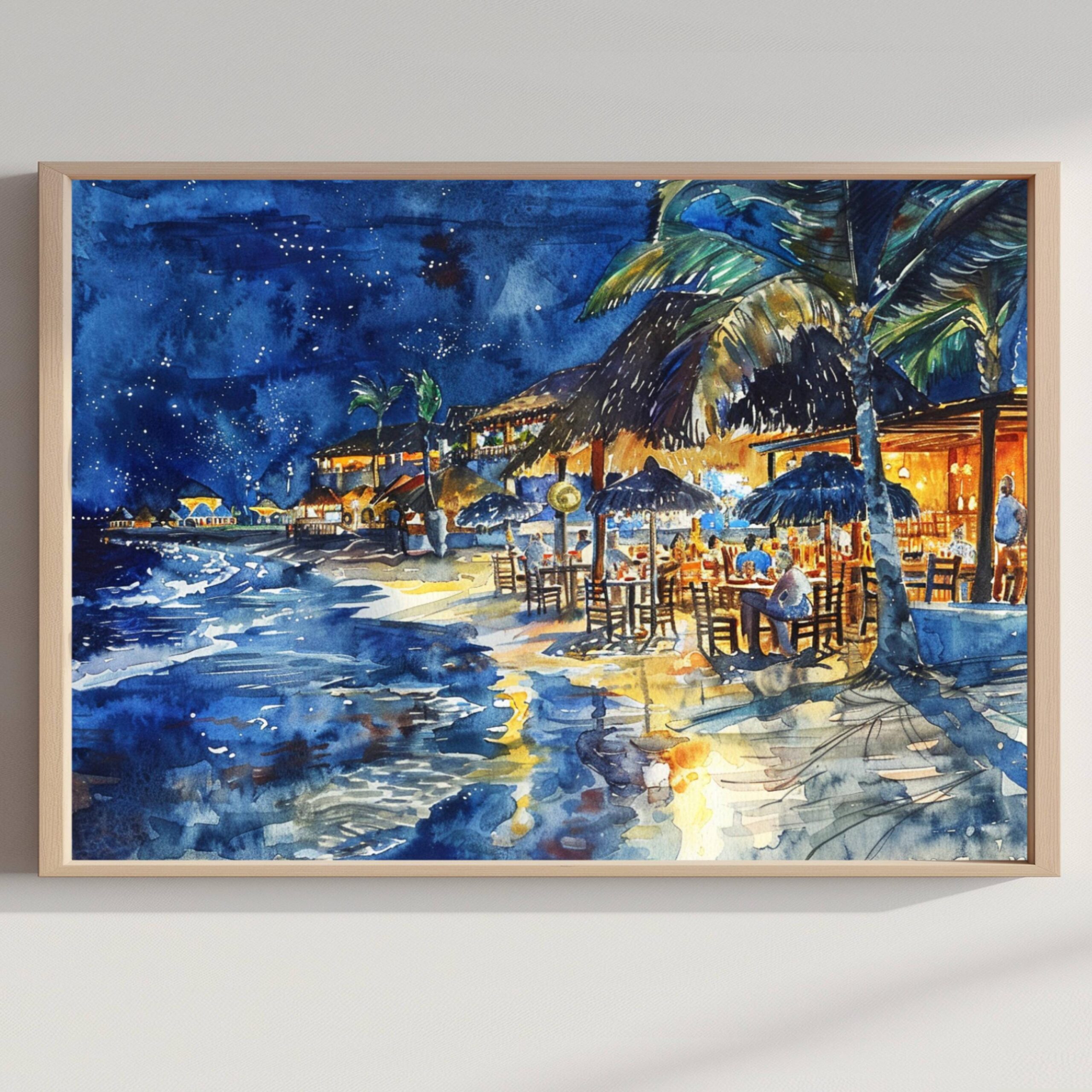 Cabo San Lucas Mexico Watercolor Print: North America Travel Art Poster