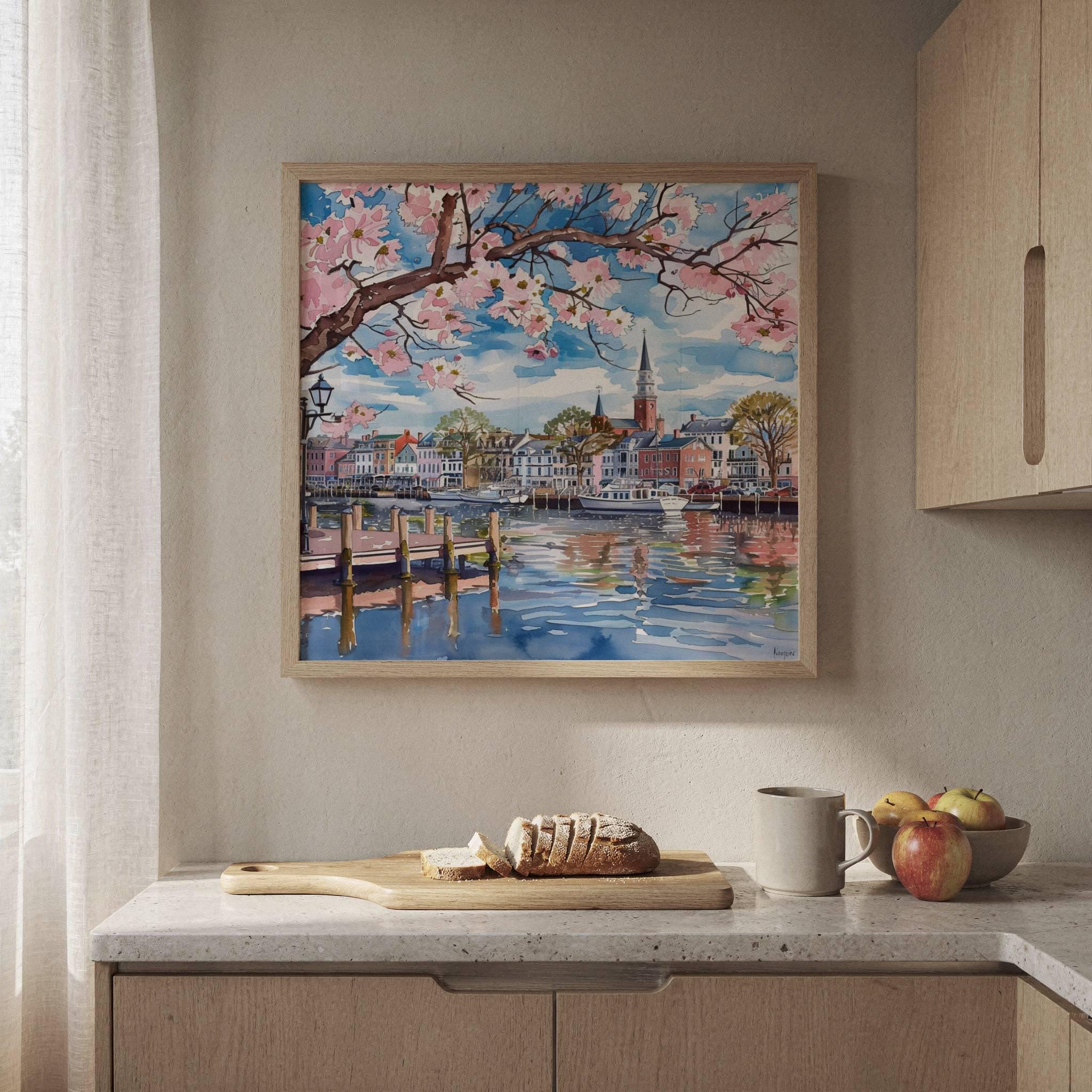 Annapolis Maryland USA Watercolor: American Travel Art Poster - Image 10