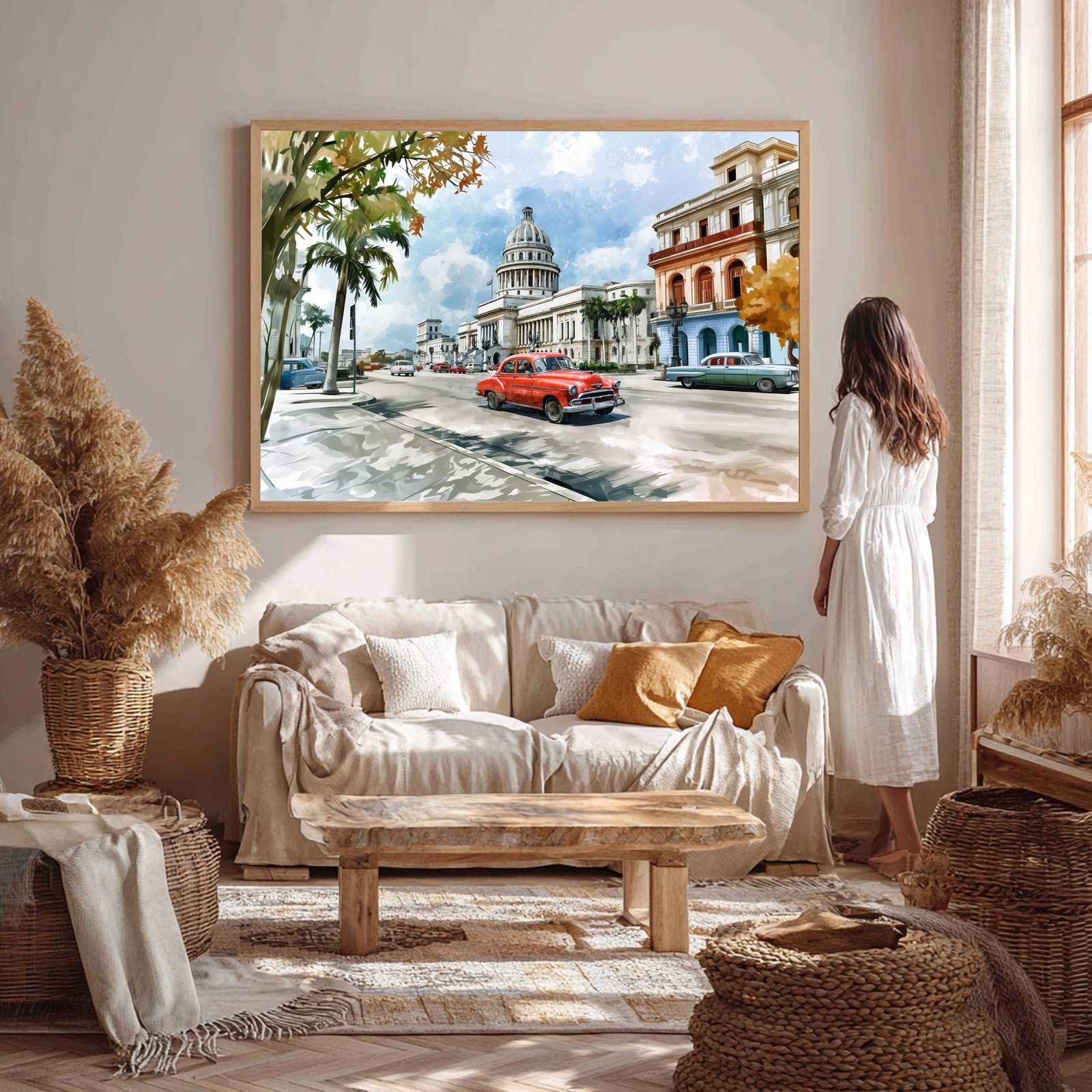 El Capitolio Havana Cuba Watercolor Print: Cuban Travel Art Poster - Image 5