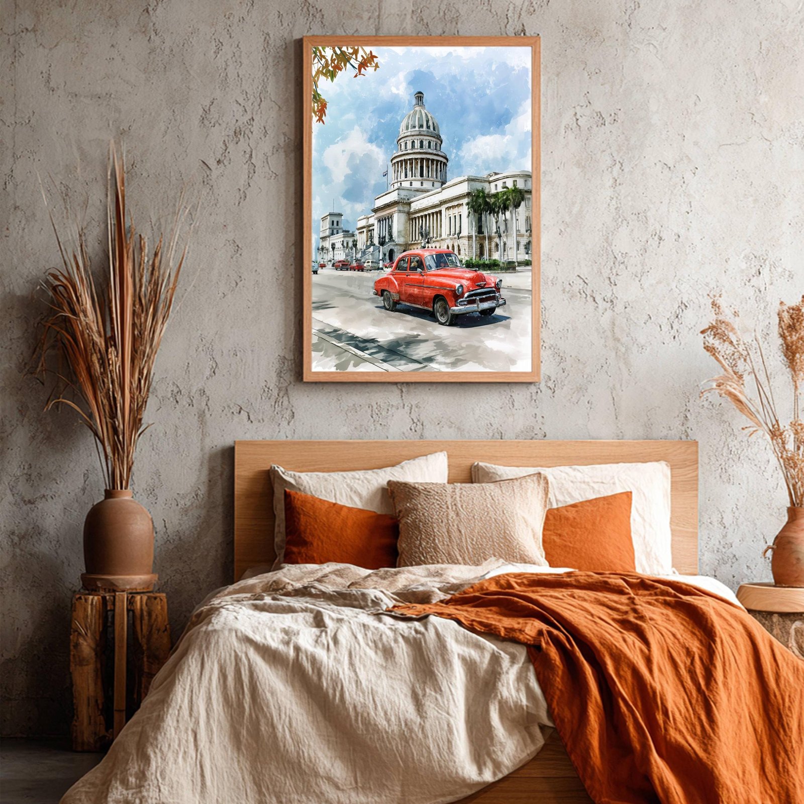 El Capitolio Havana Cuba Caribbean Watercolor Print: Travel Art Poster - Image 3