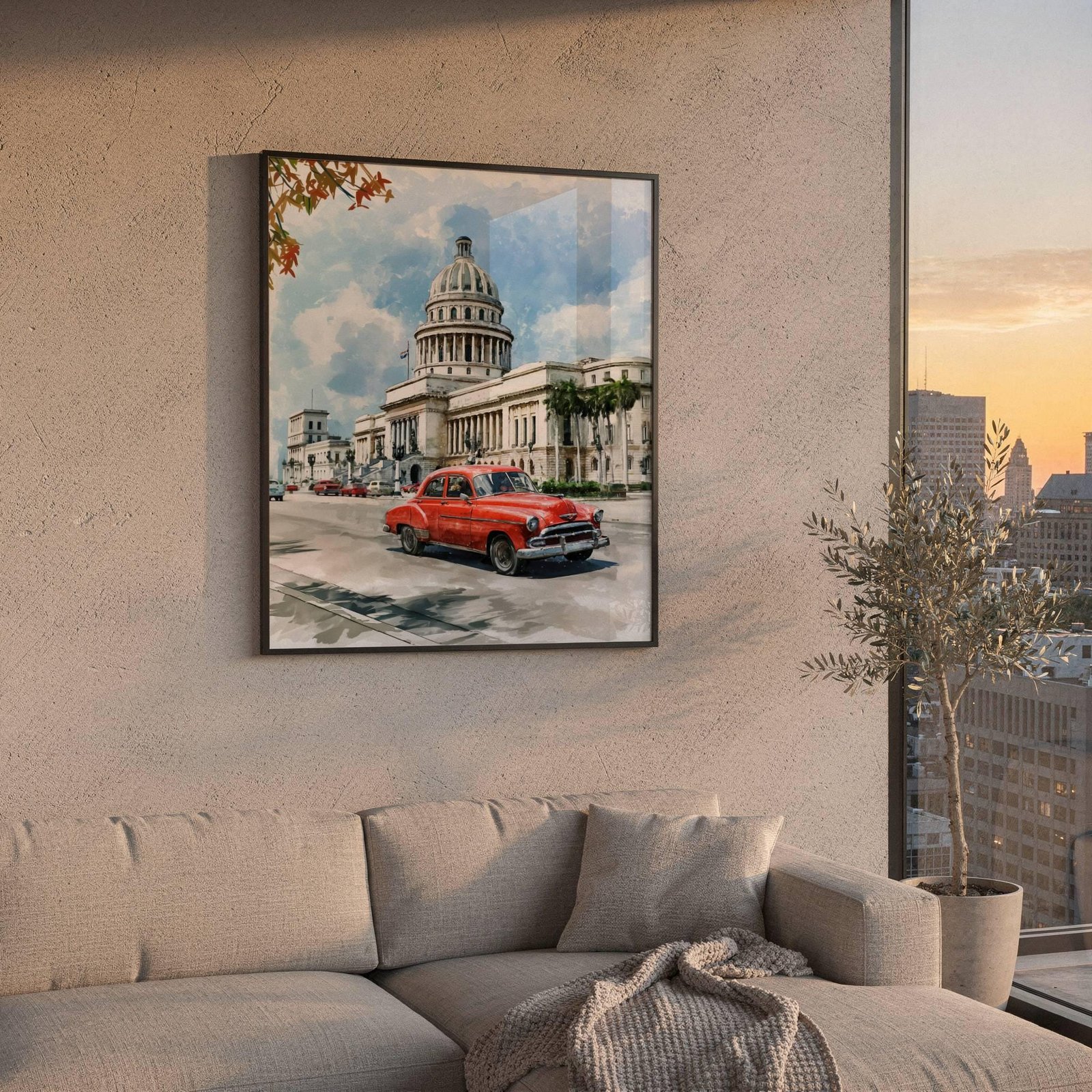 El Capitolio Havana Cuba Caribbean Watercolor Print: Travel Art Poster - Image 5