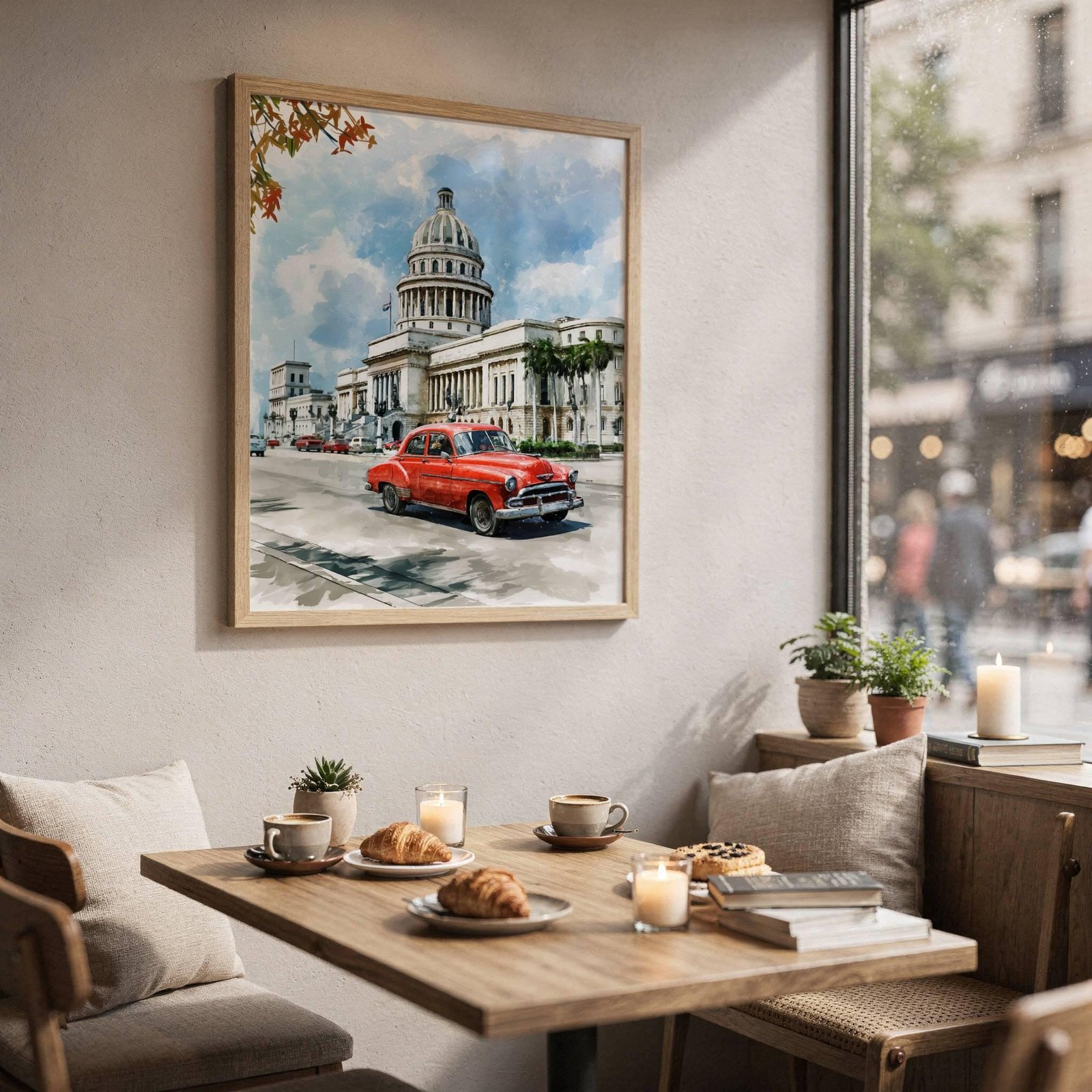 El Capitolio Havana Cuba Caribbean Watercolor Print: Travel Art Poster - Image 9