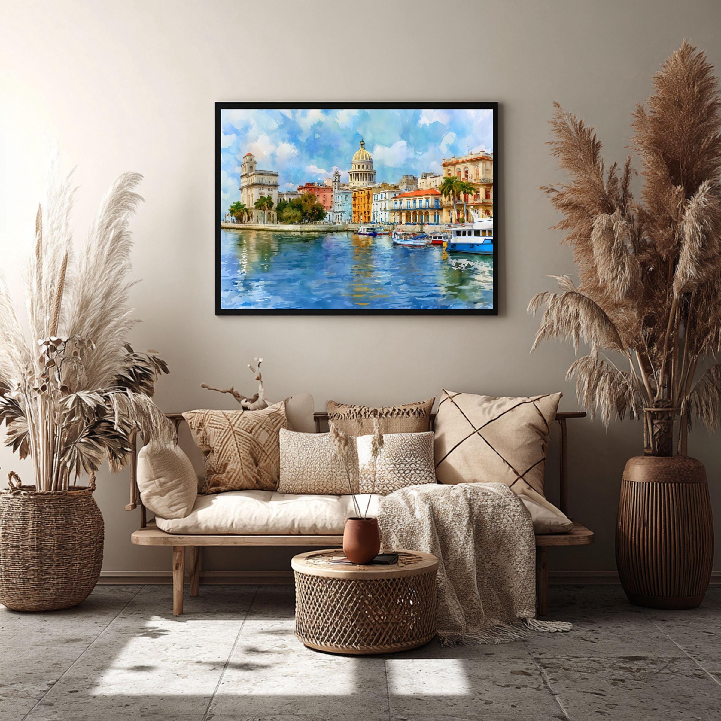 Old Havana Cuba Watercolor Print: Cuban Travel Art Poster - Image 8