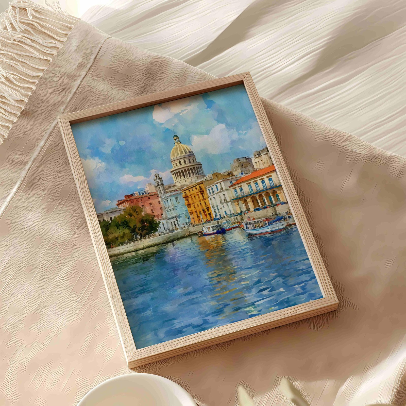 Havana Cuba Caribbean Watercolor Print: Travel Art Poster - Image 10