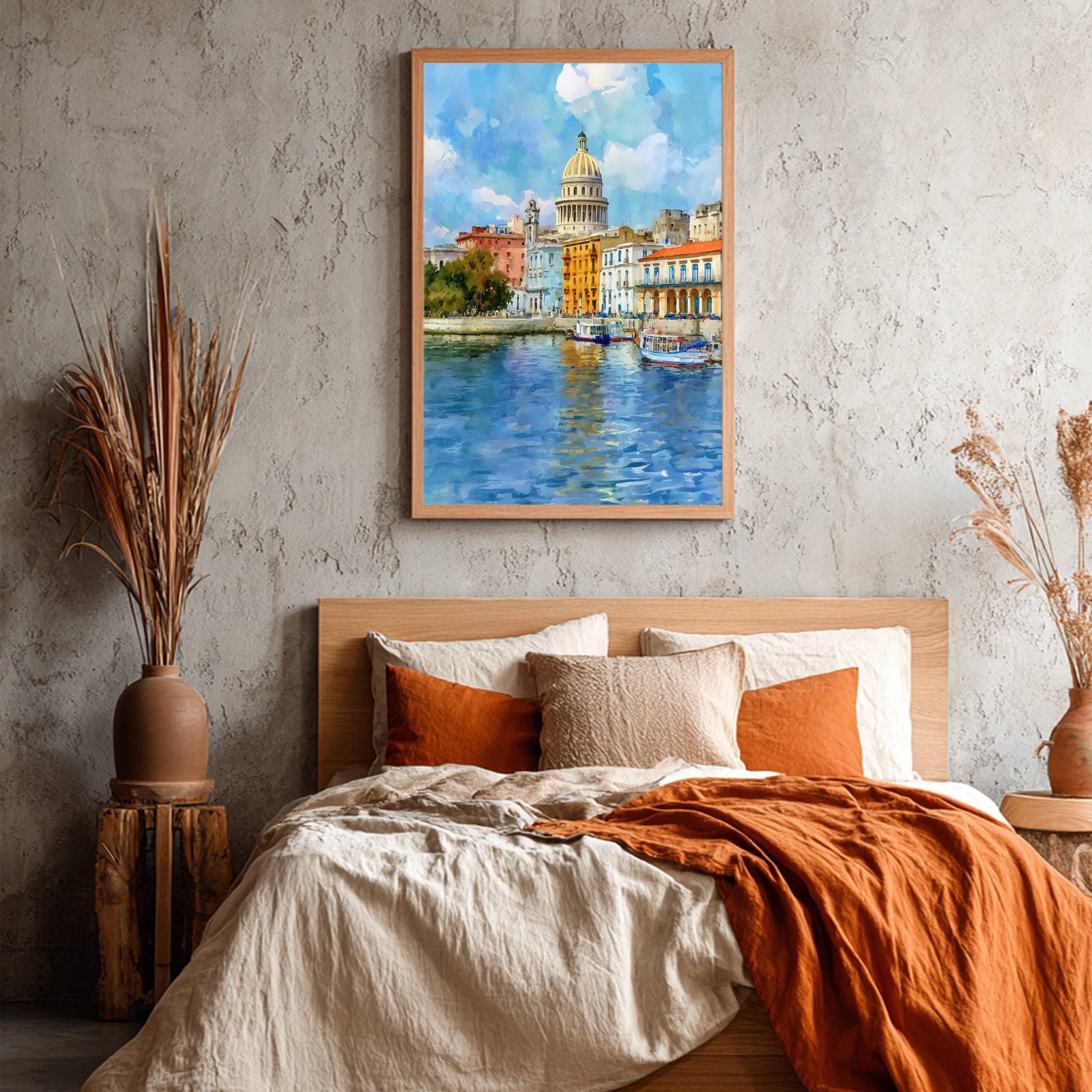 Havana Cuba Caribbean Watercolor Print: Travel Art Poster - Image 3