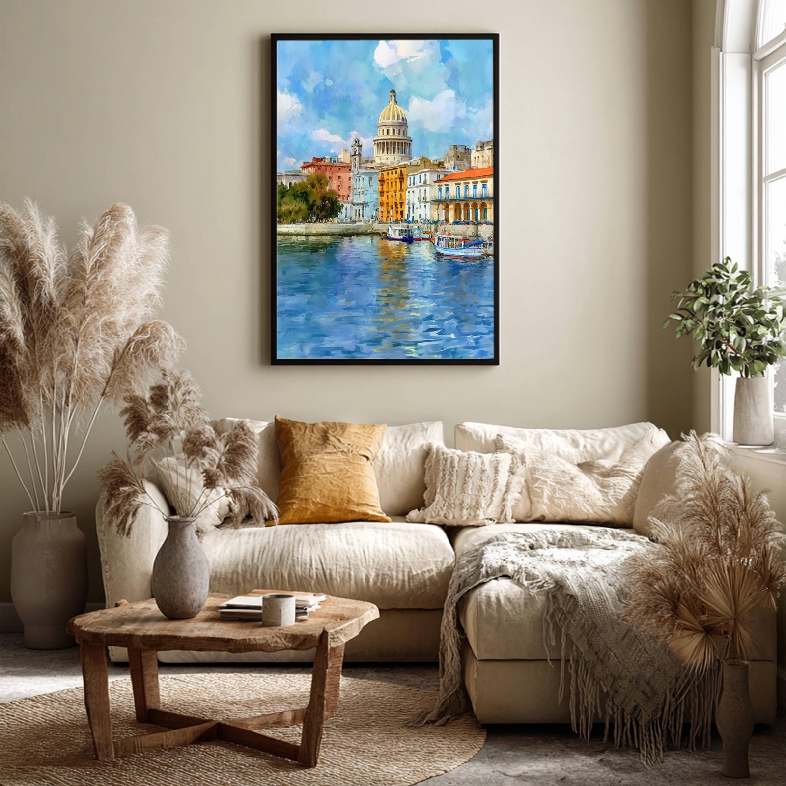 Havana Cuba Caribbean Watercolor Print: Travel Art Poster - Image 4