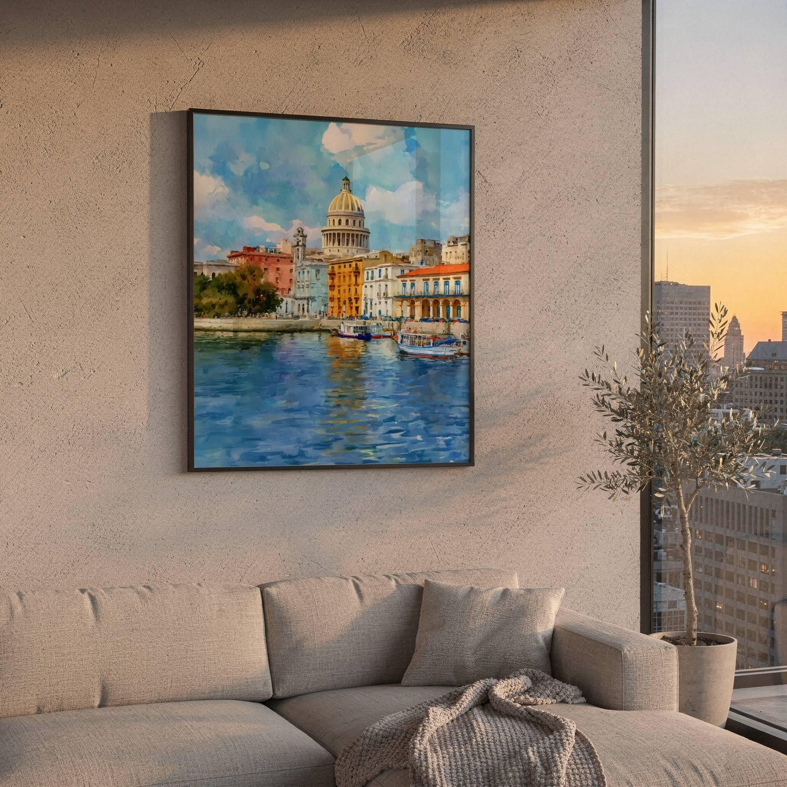 Havana Cuba Caribbean Watercolor Print: Travel Art Poster - Image 6