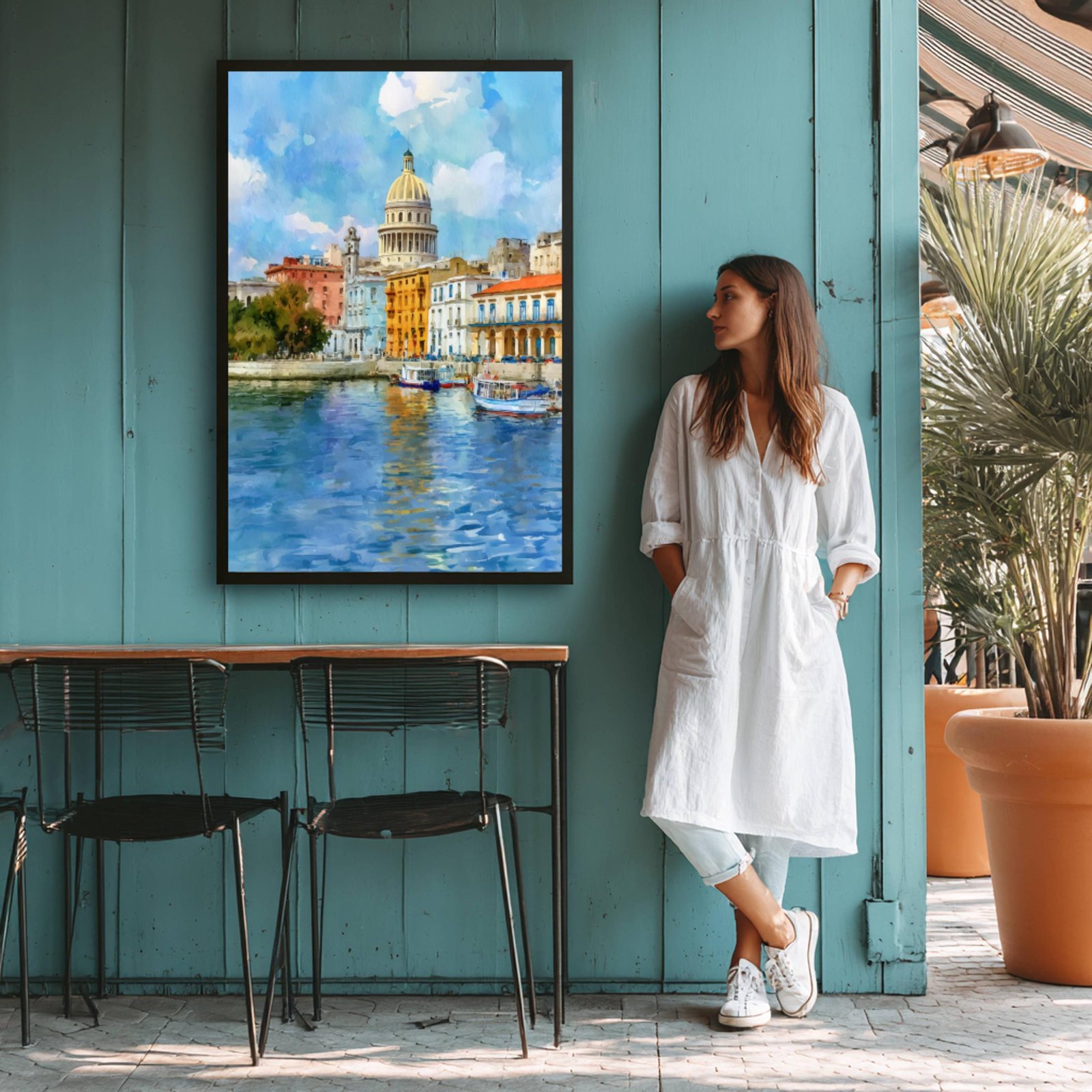 Havana Cuba Caribbean Watercolor Print: Travel Art Poster - Image 8