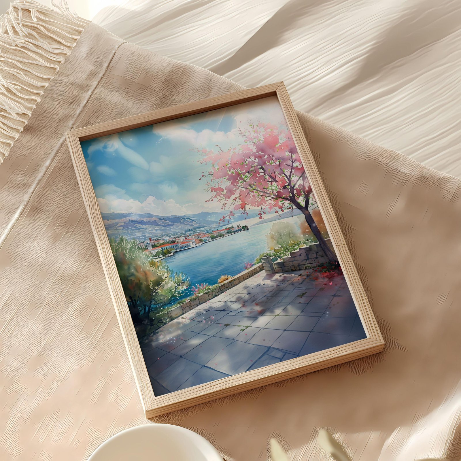 Agios Nikolaos Crete Greece Watercolor Print: Greek Travel Art Poster - Image 8
