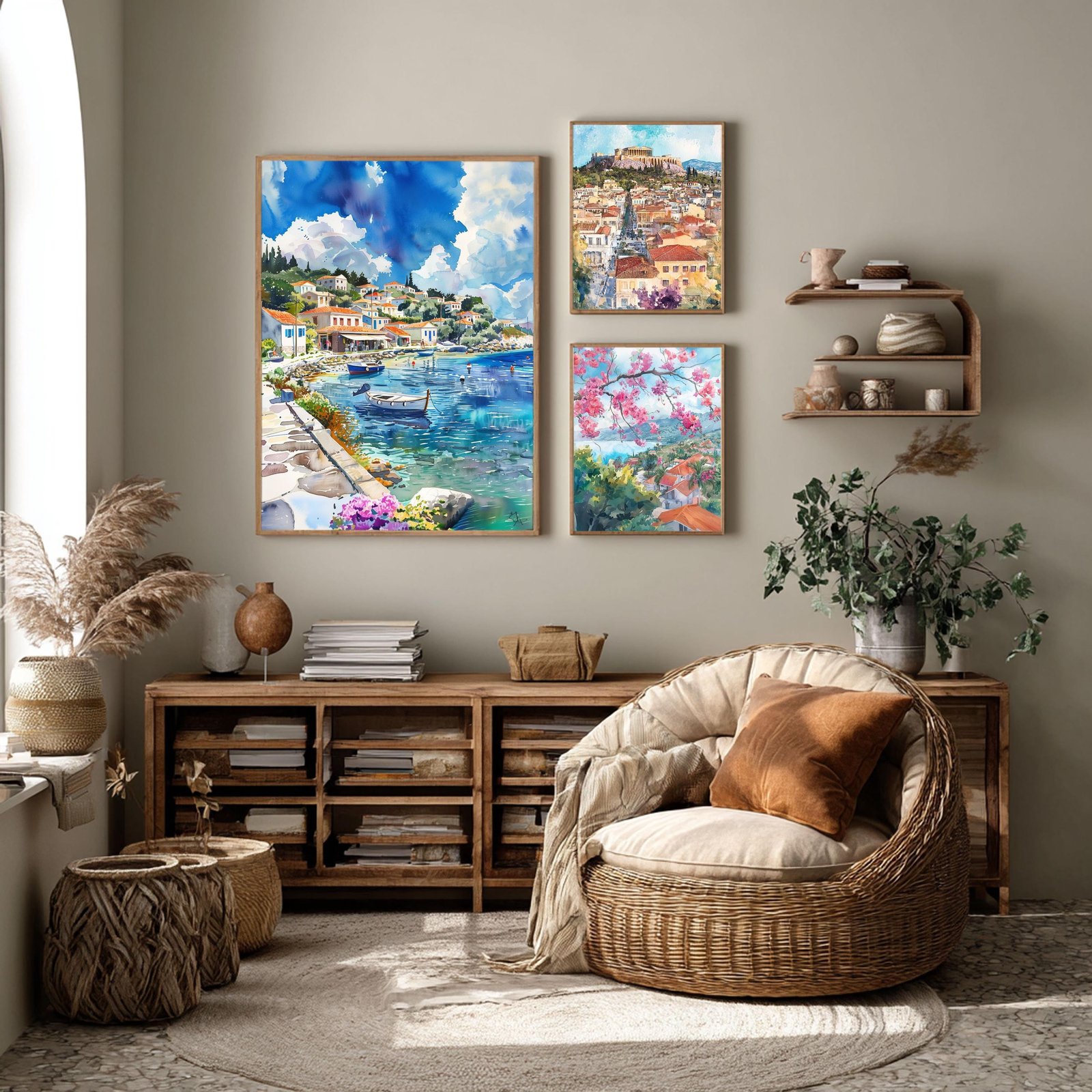 Paxos Island Greece Watercolor Print: Greek Travel Art Poster - Image 10