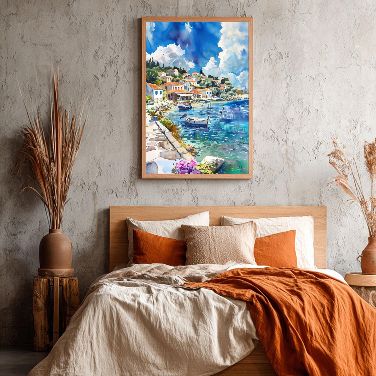 Paxos Island Greece Watercolor Print: Greek Travel Art Poster - Image 4
