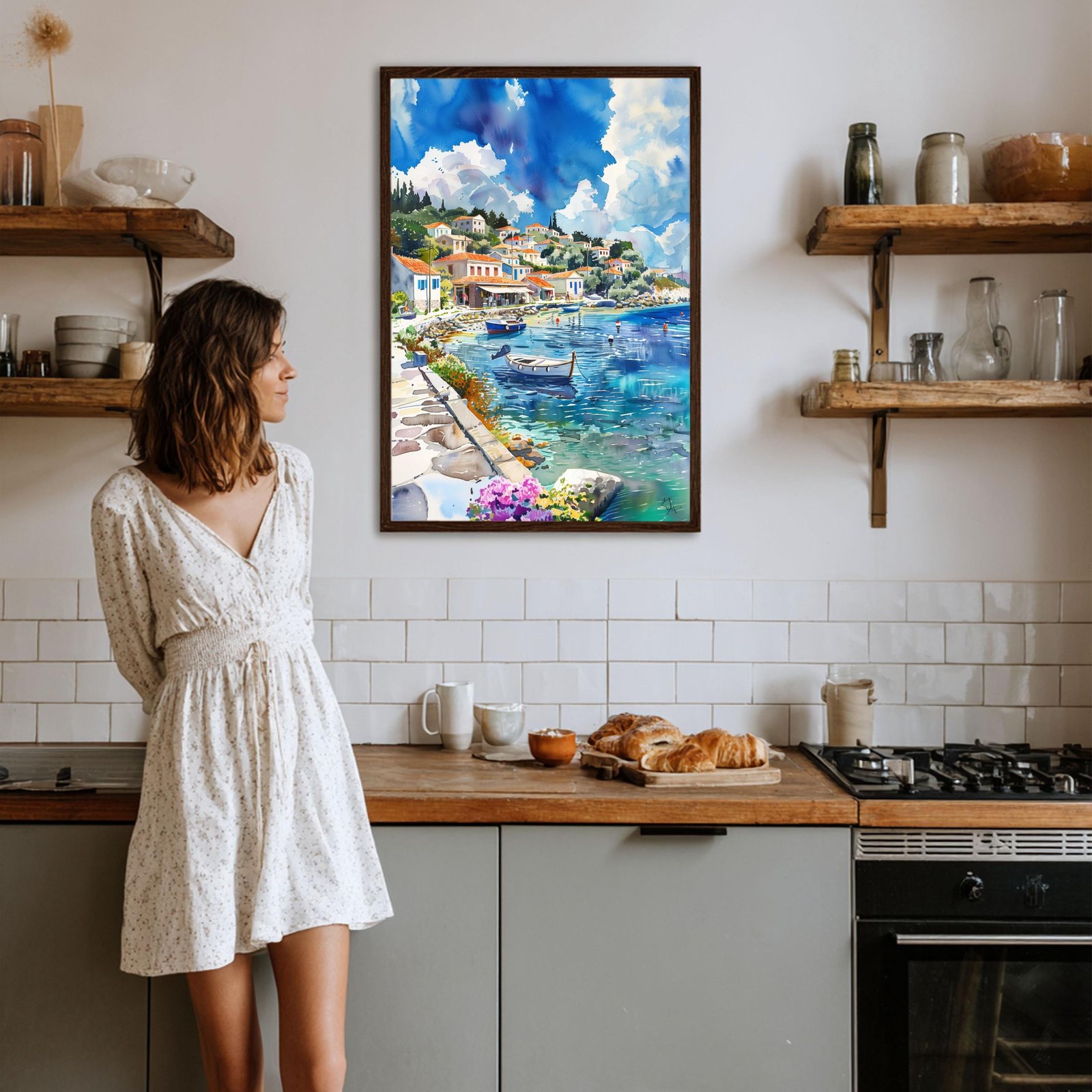 Paxos Island Greece Watercolor Print: Greek Travel Art Poster - Image 5