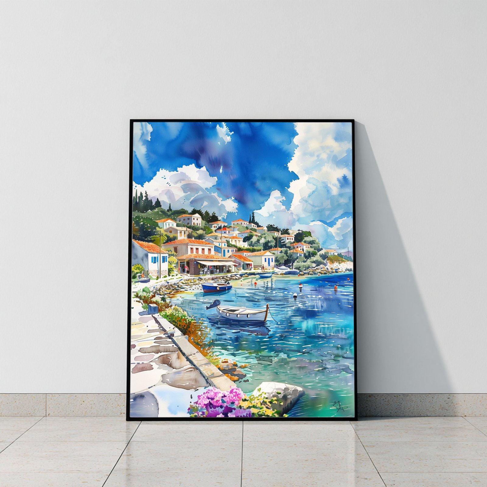 Paxos Island Greece Watercolor Print: Greek Travel Art Poster - Image 6