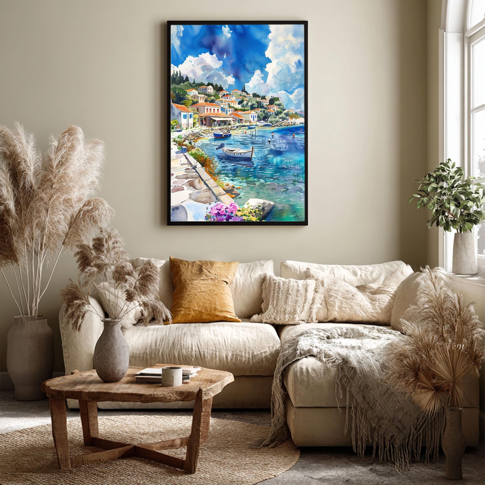 Paxos Island Greece Watercolor Print: Greek Travel Art Poster - Image 7
