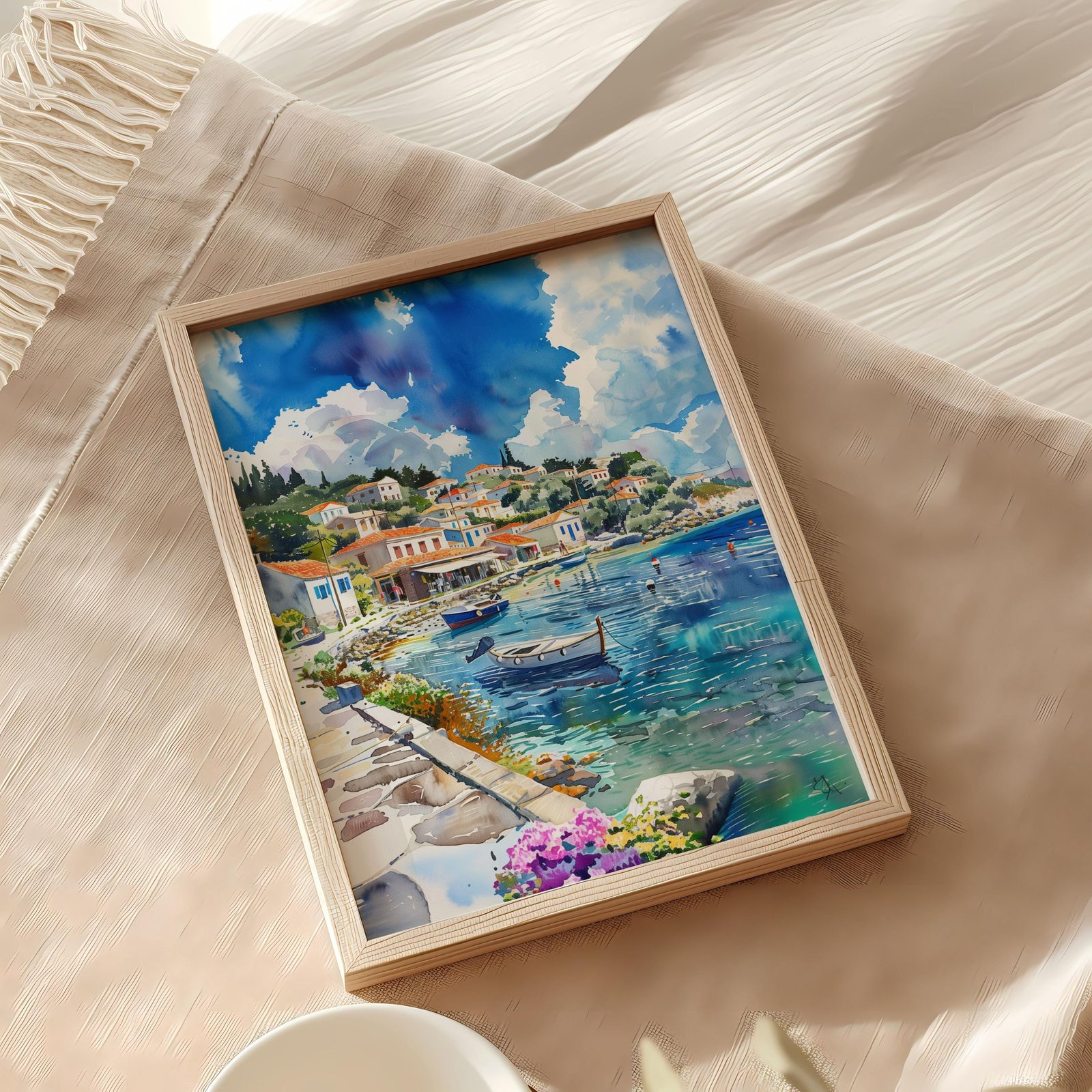 Paxos Island Greece Watercolor Print: Greek Travel Art Poster - Image 8