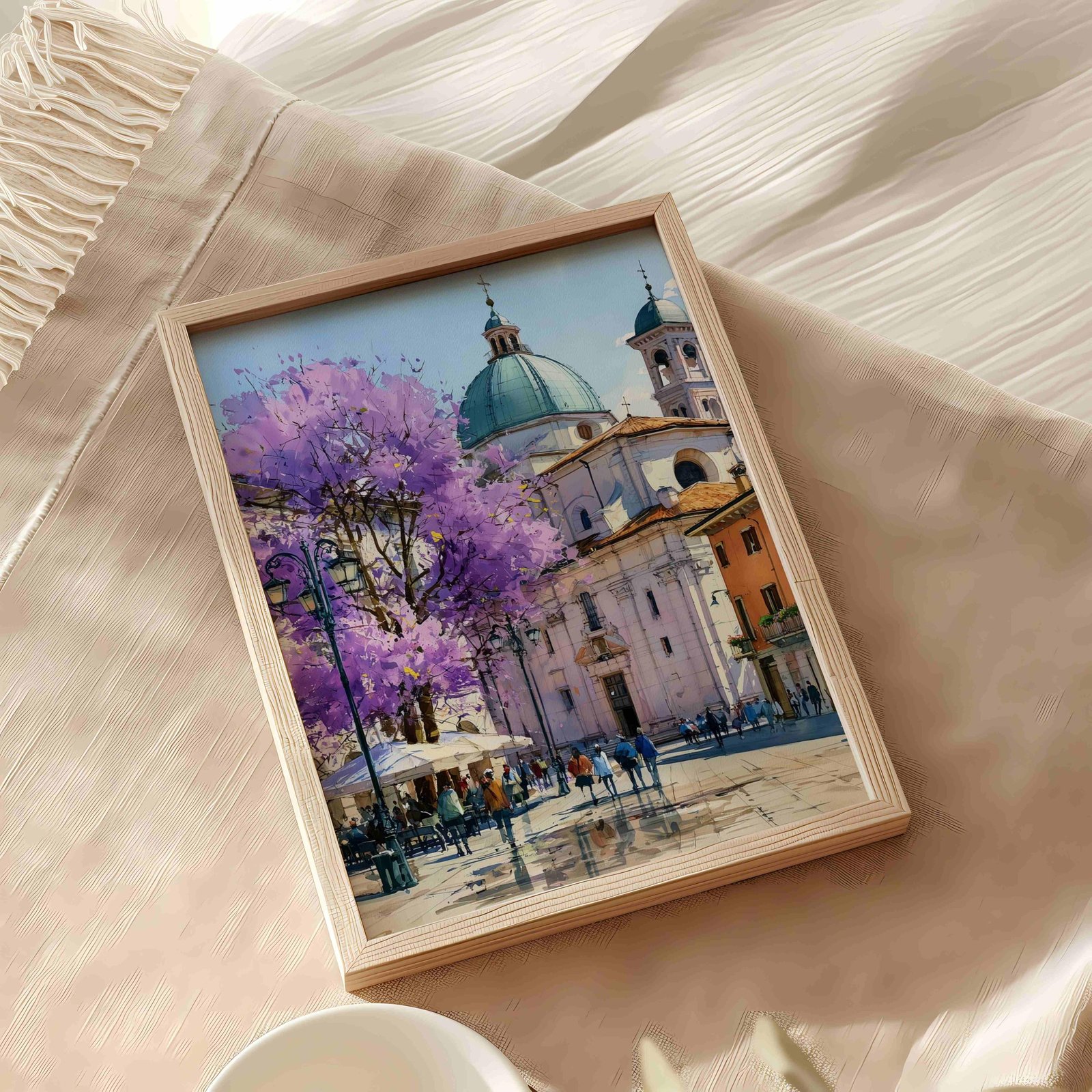Brescia Lombardy Italy Watercolor Print: Italian Travel Art Poster - Image 10