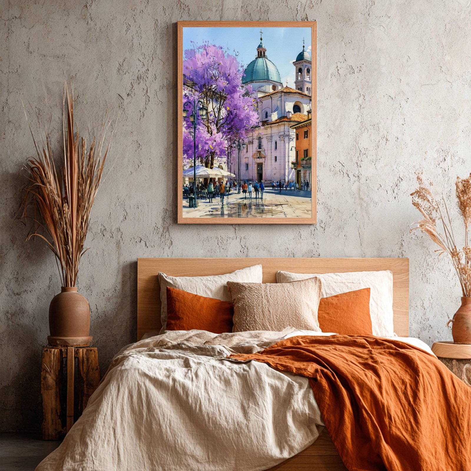 Brescia Lombardy Italy Watercolor Print: Italian Travel Art Poster - Image 3