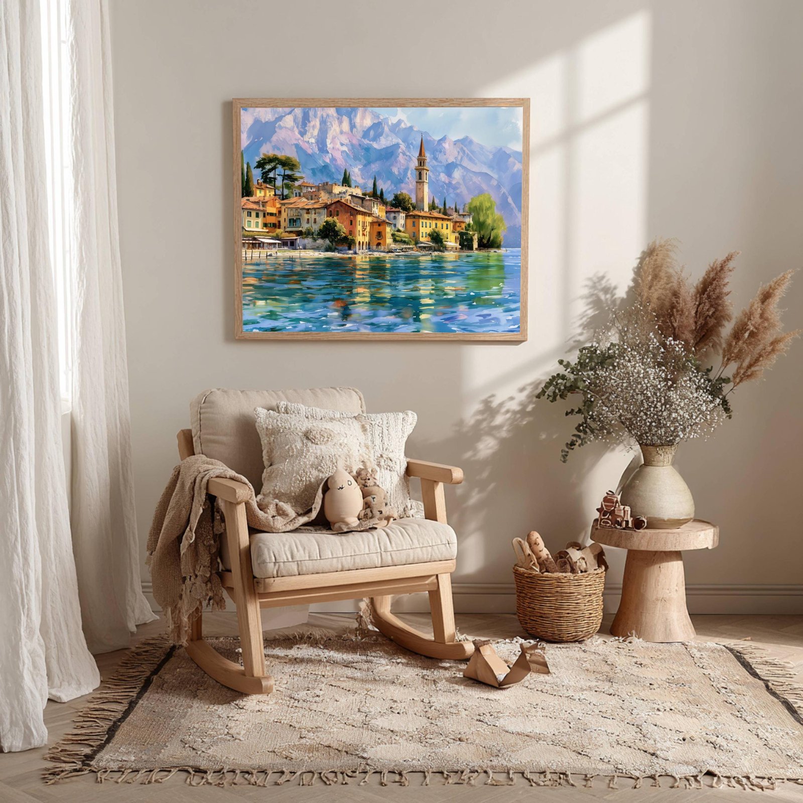 Lake Garda Village Italy Watercolor Print: Italian Travel Art Poster - Image 10