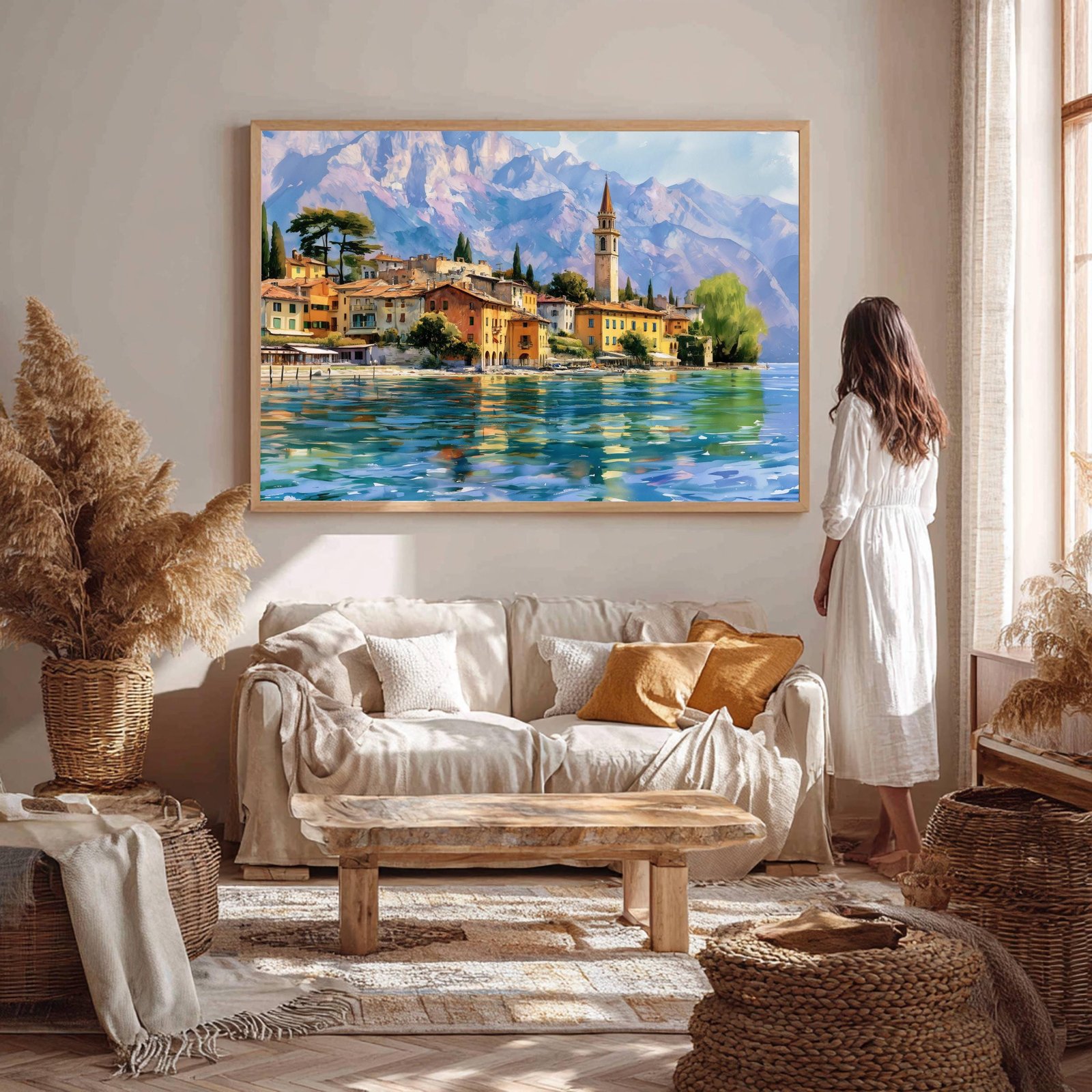 Lake Garda Village Italy Watercolor Print: Italian Travel Art Poster - Image 5