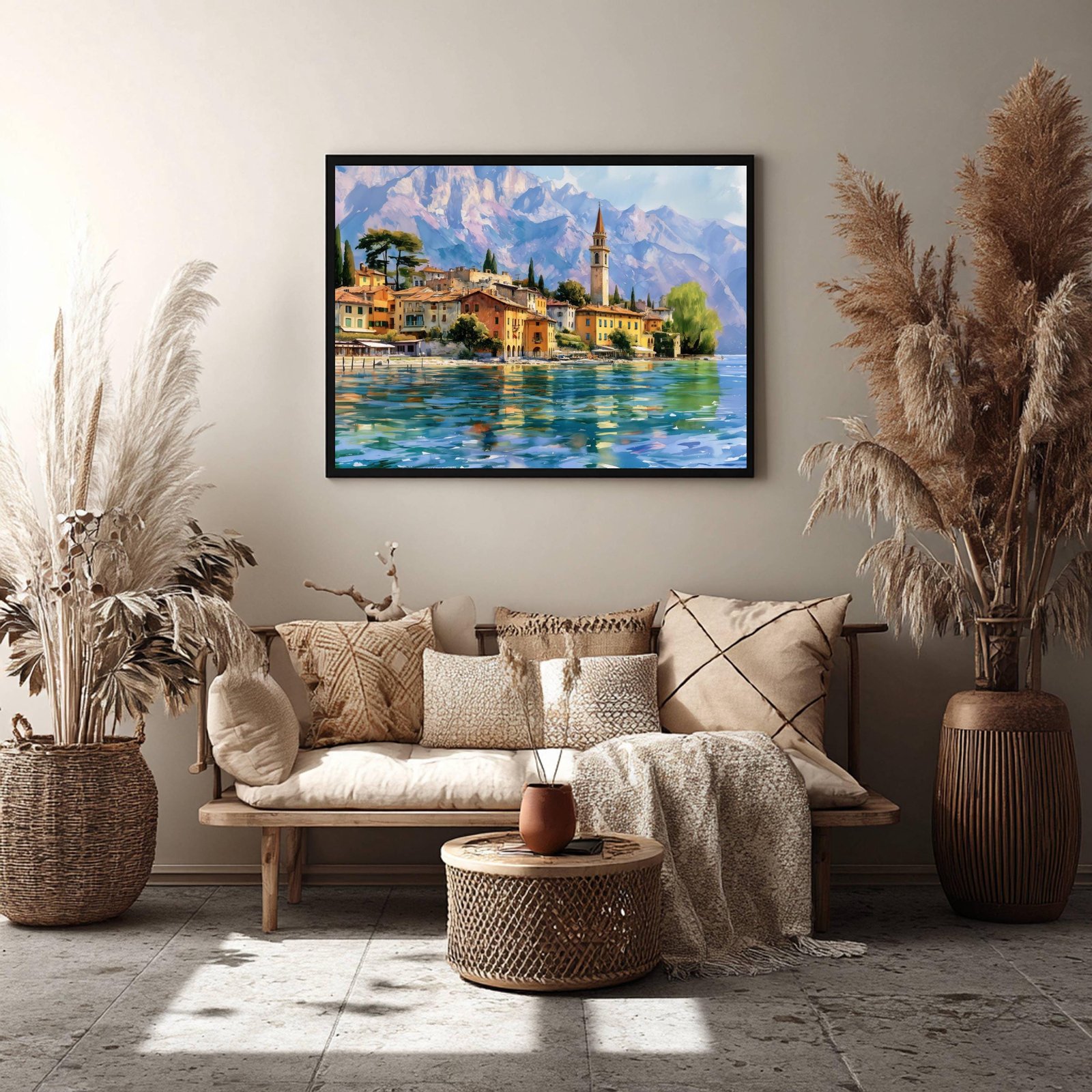 Lake Garda Village Italy Watercolor Print: Italian Travel Art Poster - Image 8
