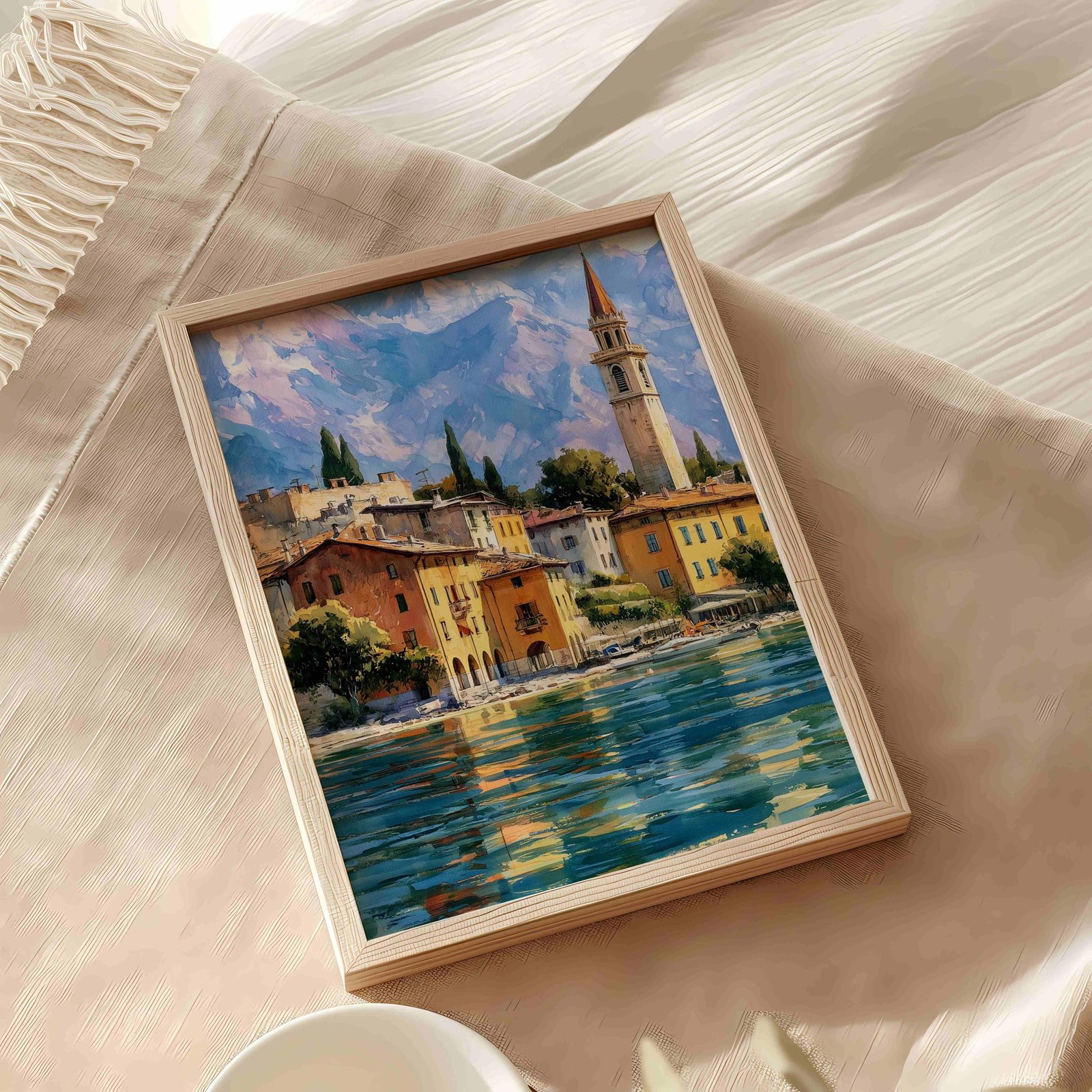 Garda Lake Garda Italy Watercolor Print: Travel Art Poster - Image 10