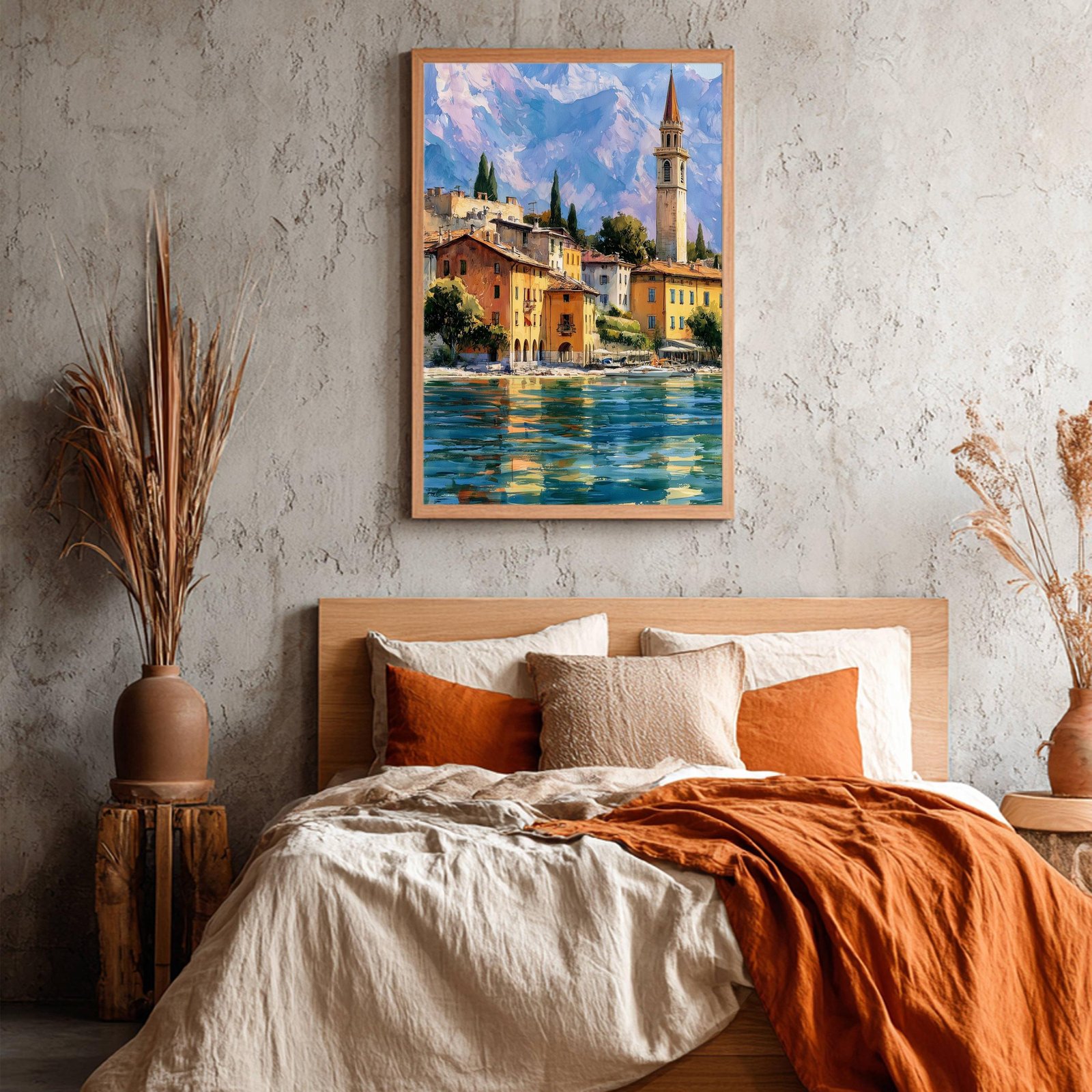 Garda Lake Garda Italy Watercolor Print: Travel Art Poster - Image 3