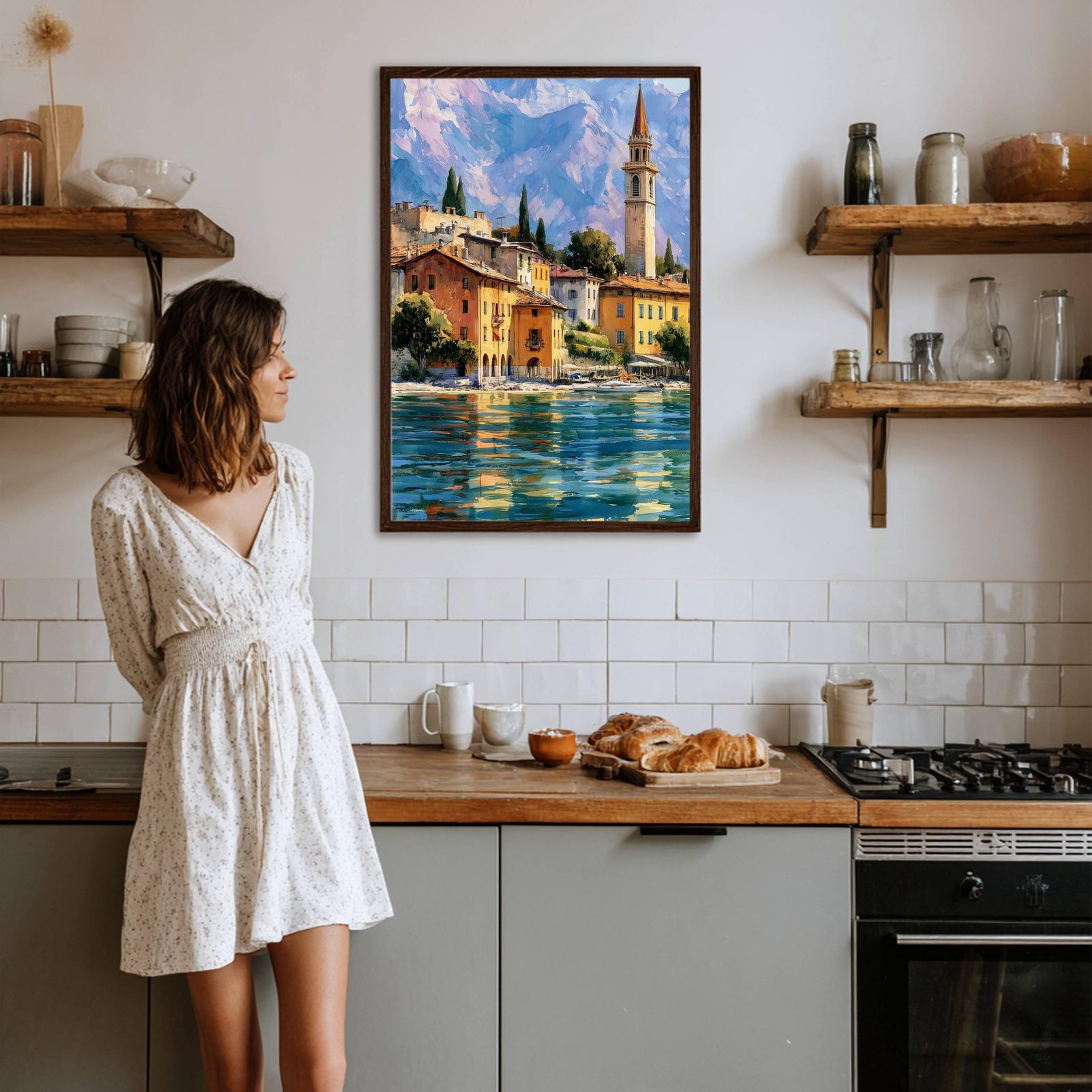 Garda Lake Garda Italy Watercolor Print: Travel Art Poster - Image 5