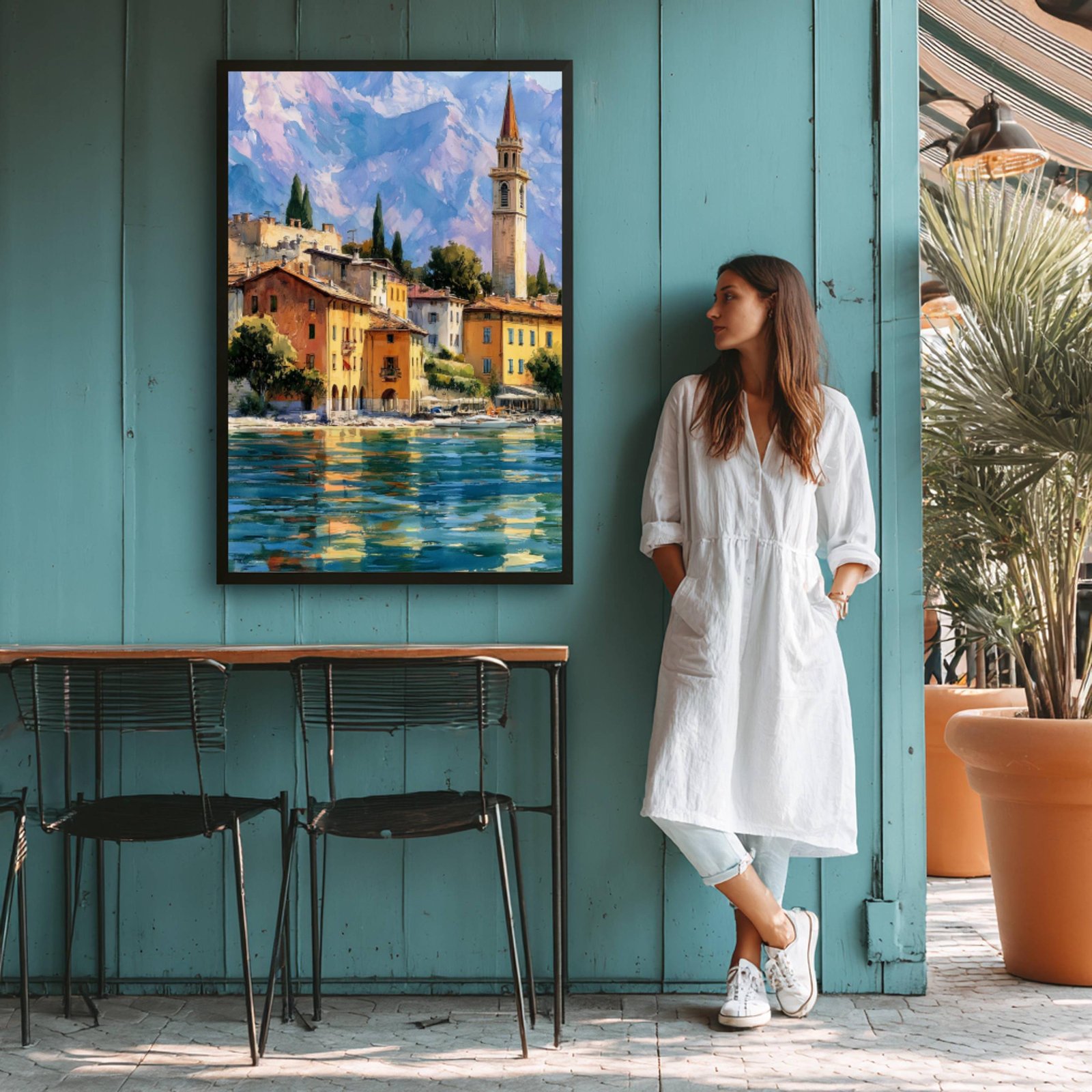 Garda Lake Garda Italy Watercolor Print: Travel Art Poster - Image 6