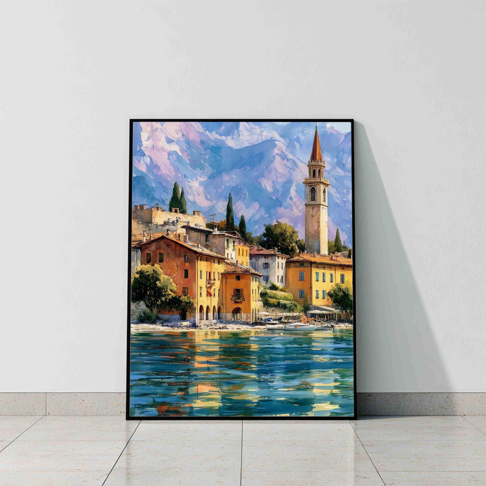 Garda Lake Garda Italy Watercolor Print: Travel Art Poster - Image 7