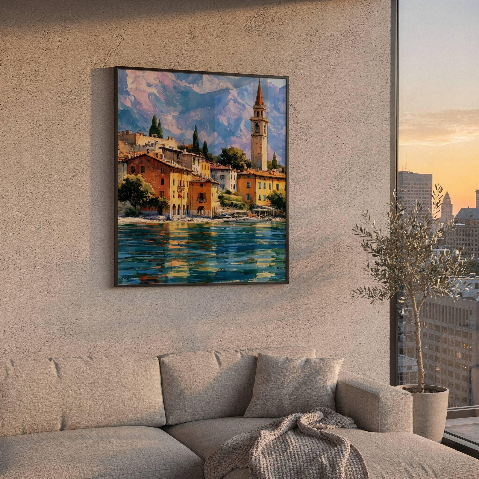 Garda Lake Garda Italy Watercolor Print: Travel Art Poster - Image 8