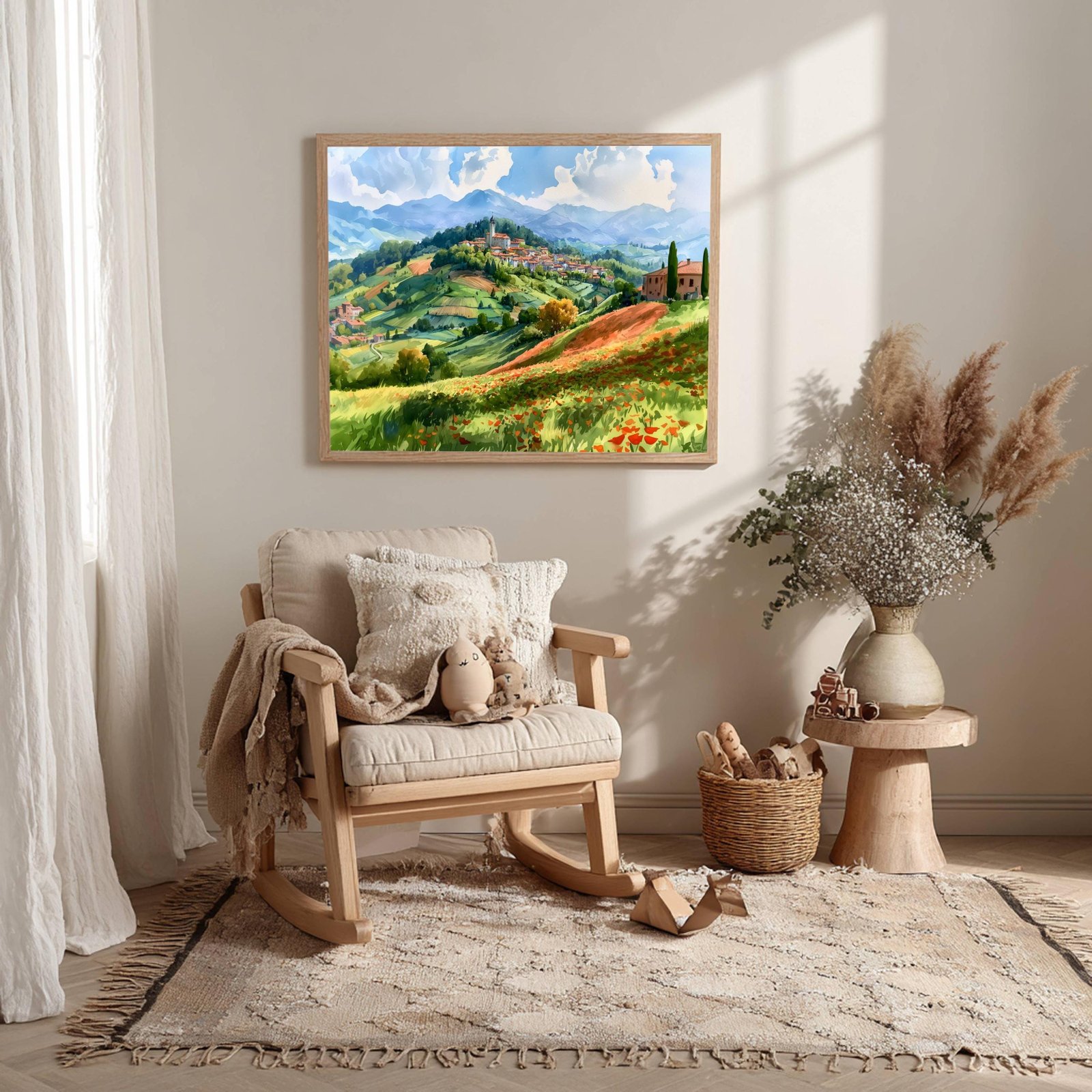 Lombardy Hilltop Village Italy Watercolor Print: Italian Travel Art Poster - Image 10