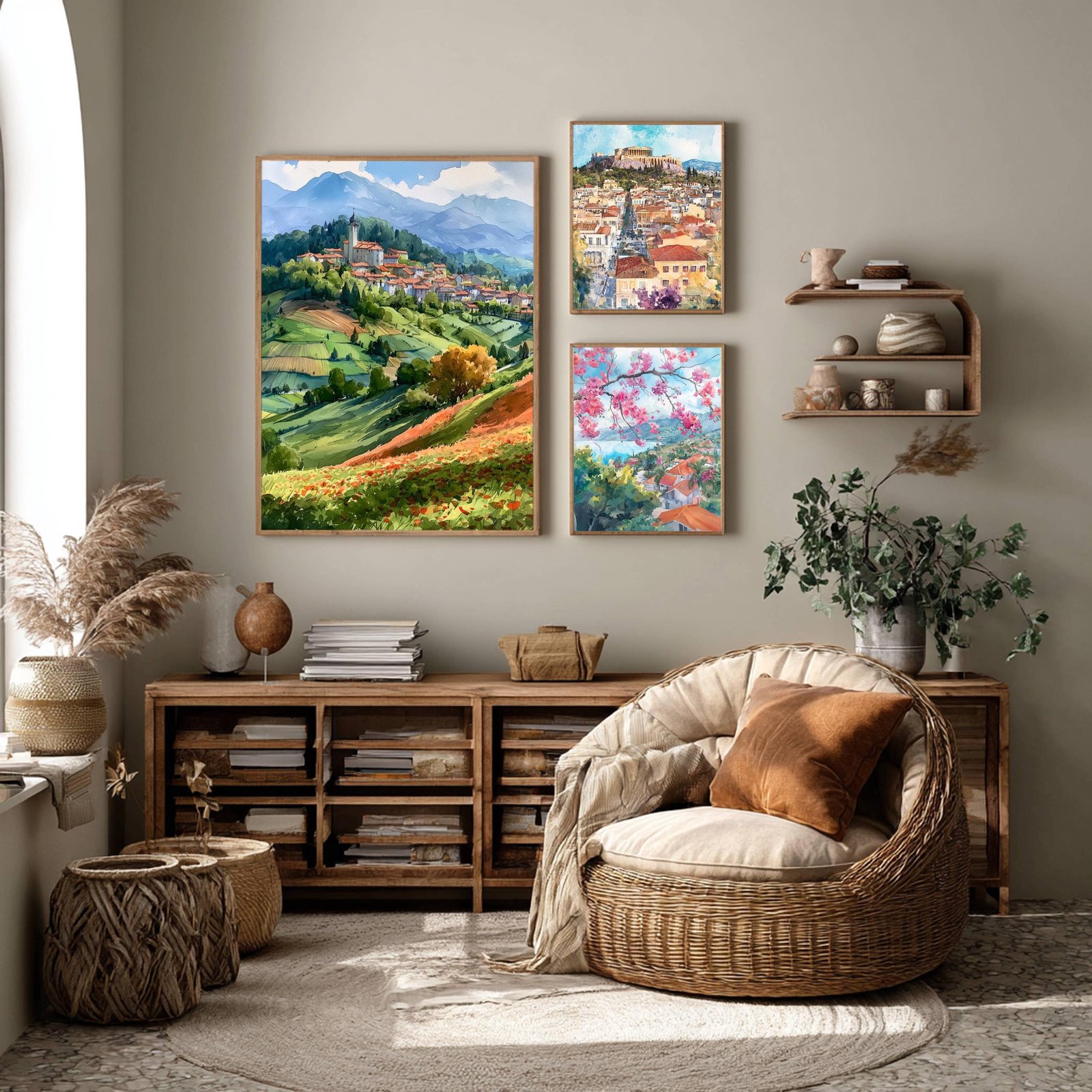 Lombardy Italy Watercolor Print: Italian Travel Art Poster - Image 2