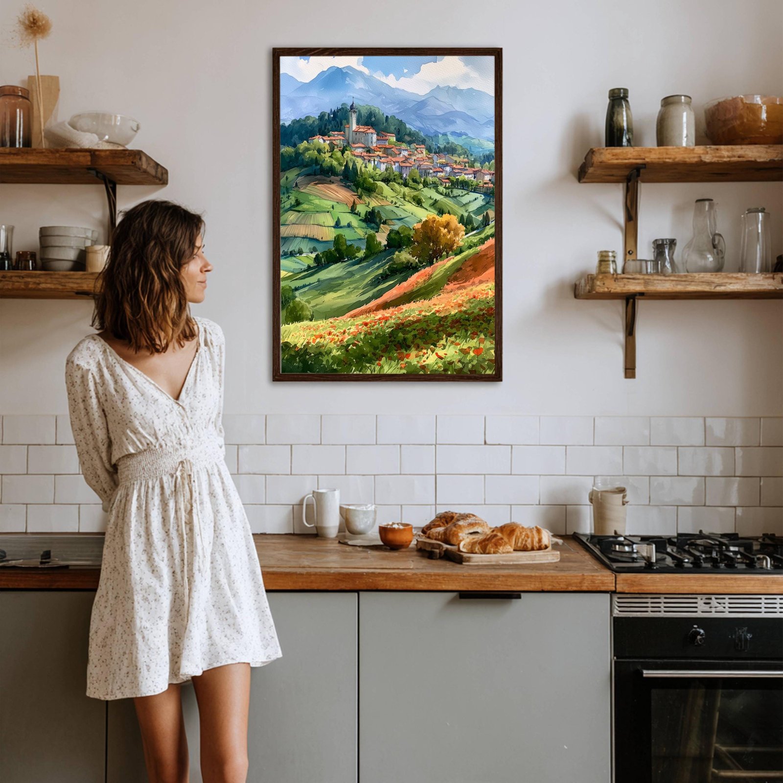 Lombardy Italy Watercolor Print: Italian Travel Art Poster - Image 6