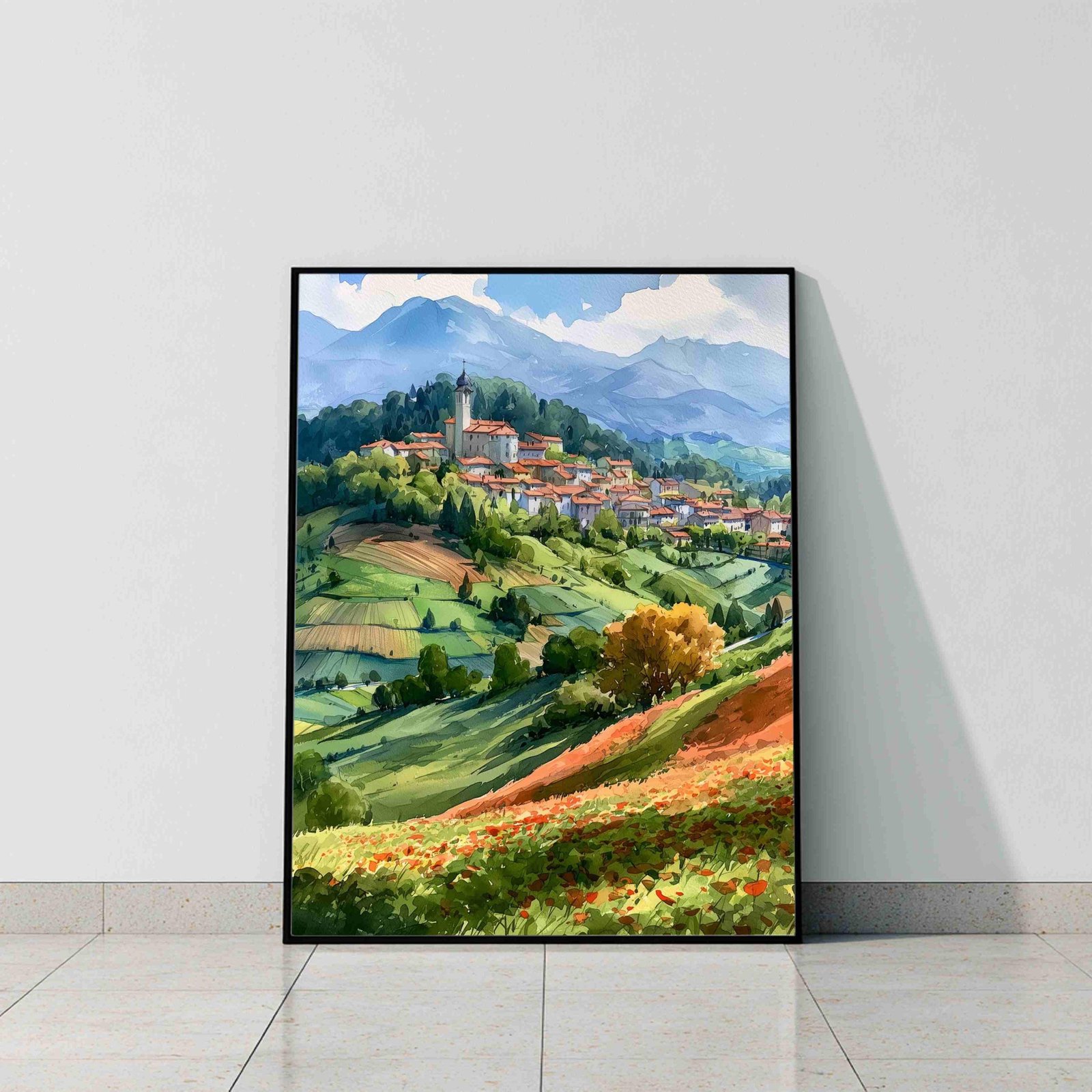 Lombardy Italy Watercolor Print: Italian Travel Art Poster - Image 8