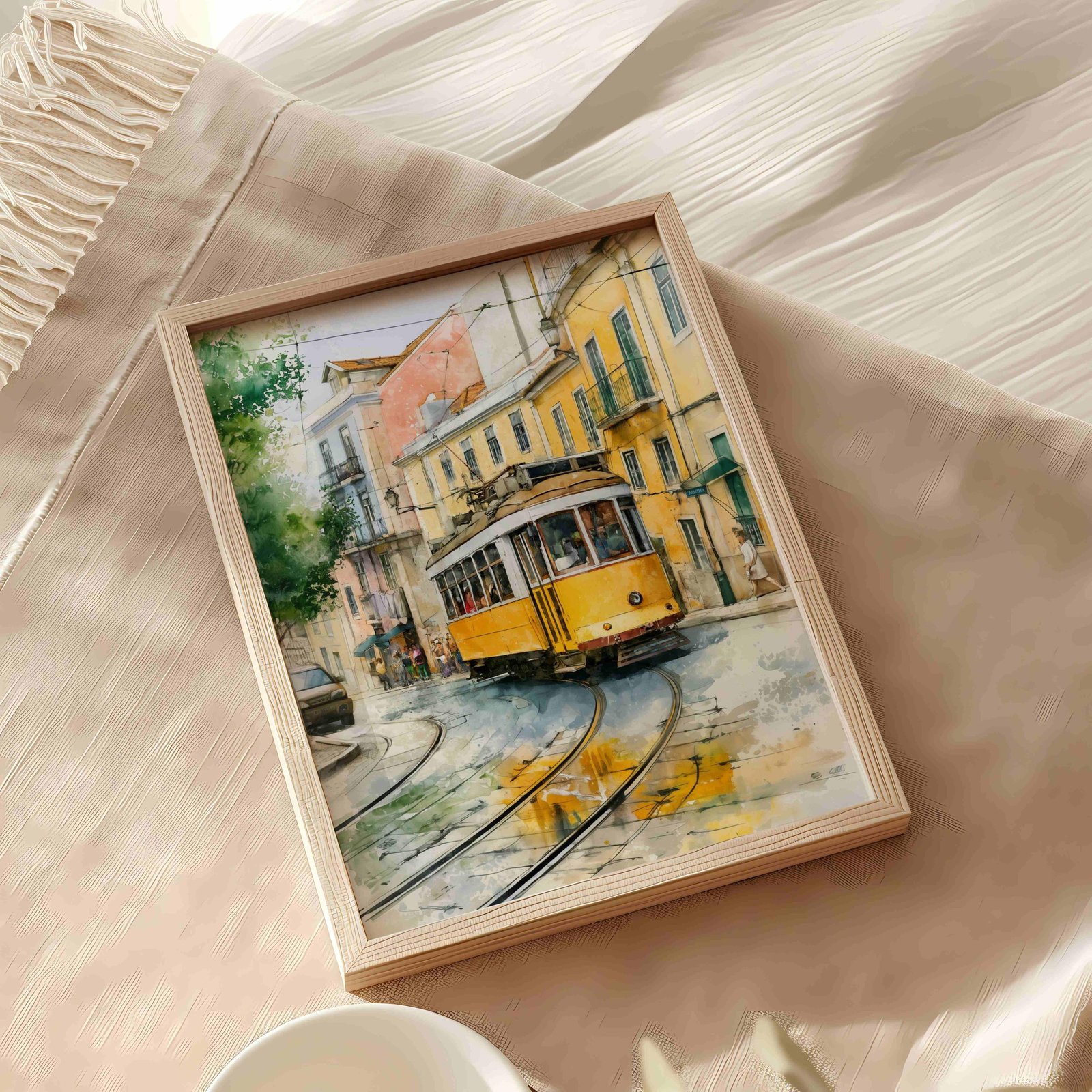 Lisbon Portugal Europe Watercolor Print: Vacation Travel Art Poster - Image 10