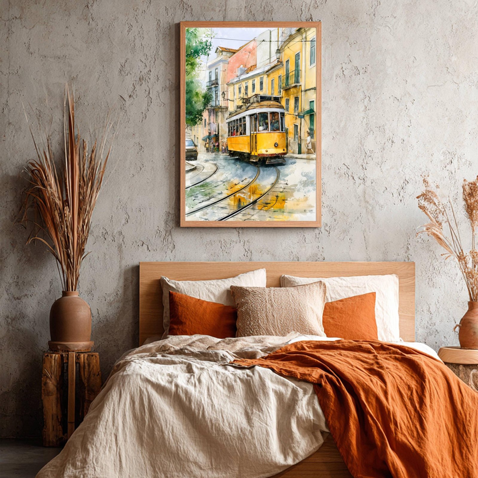 Lisbon Portugal Europe Watercolor Print: Vacation Travel Art Poster - Image 3