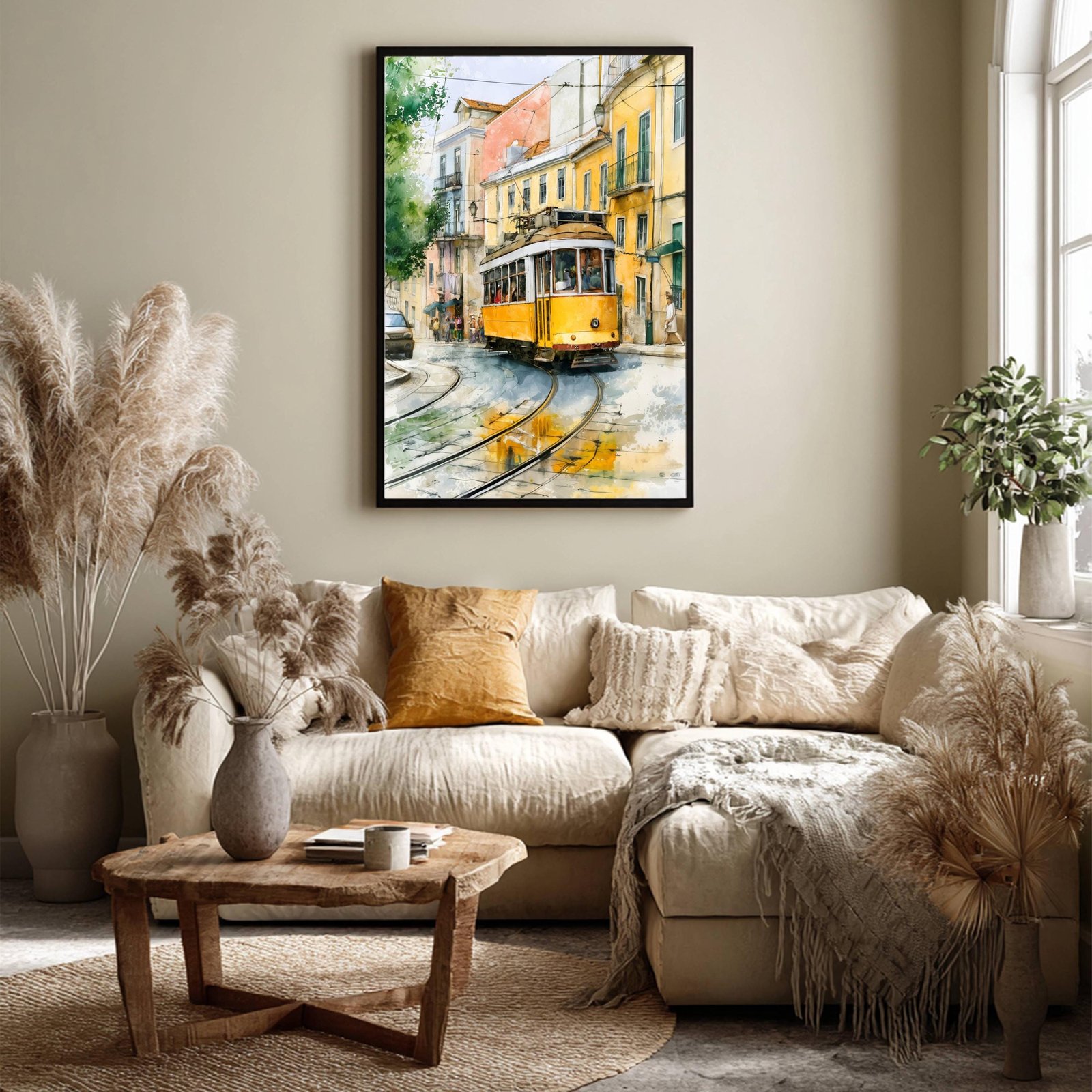 Lisbon Portugal Europe Watercolor Print: Vacation Travel Art Poster - Image 4